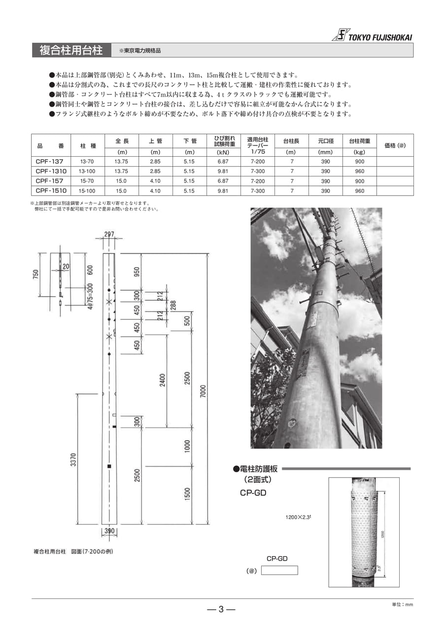 複合柱用台柱(3ページ目)