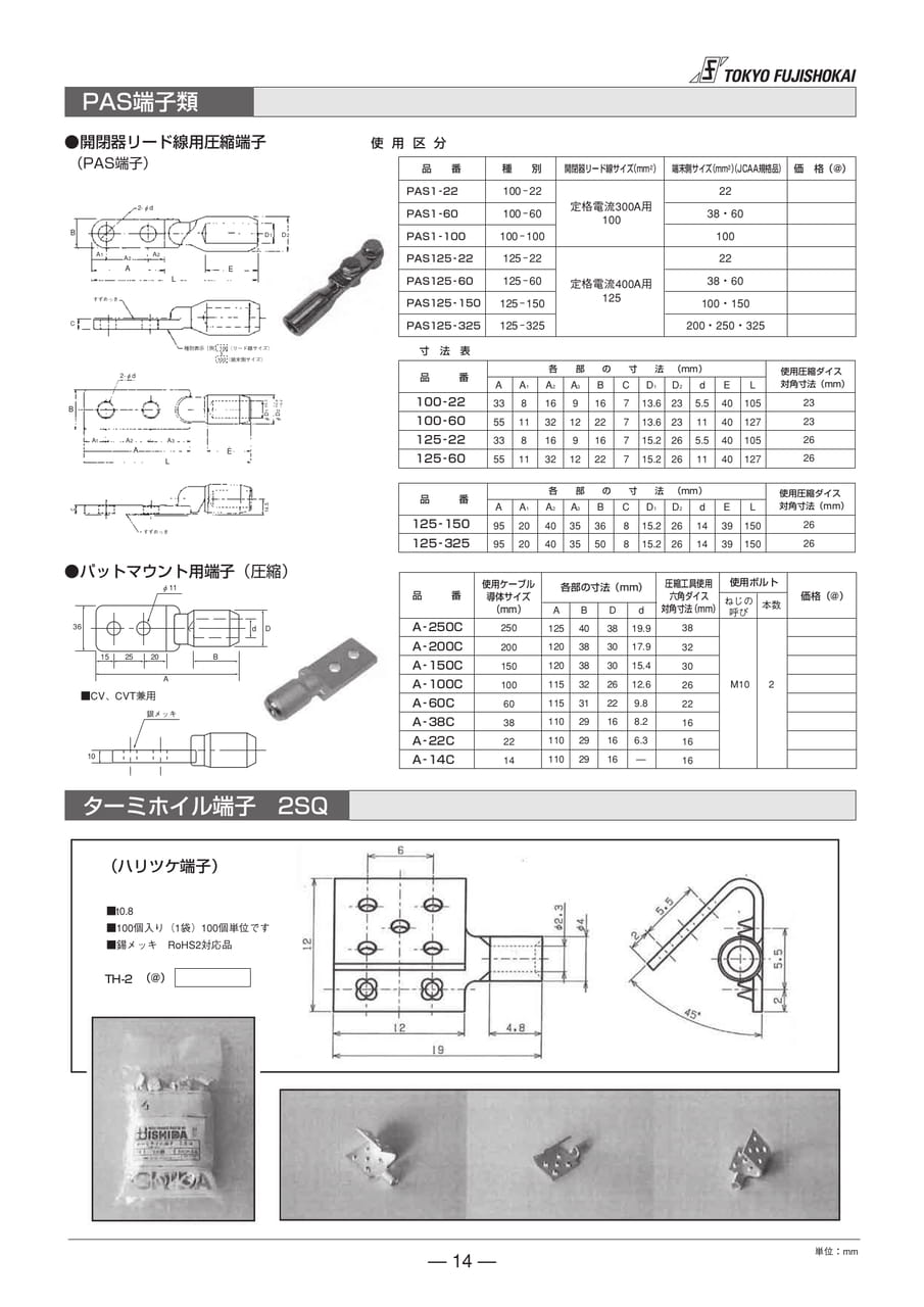 ターミホイル端子(14ページ目)
