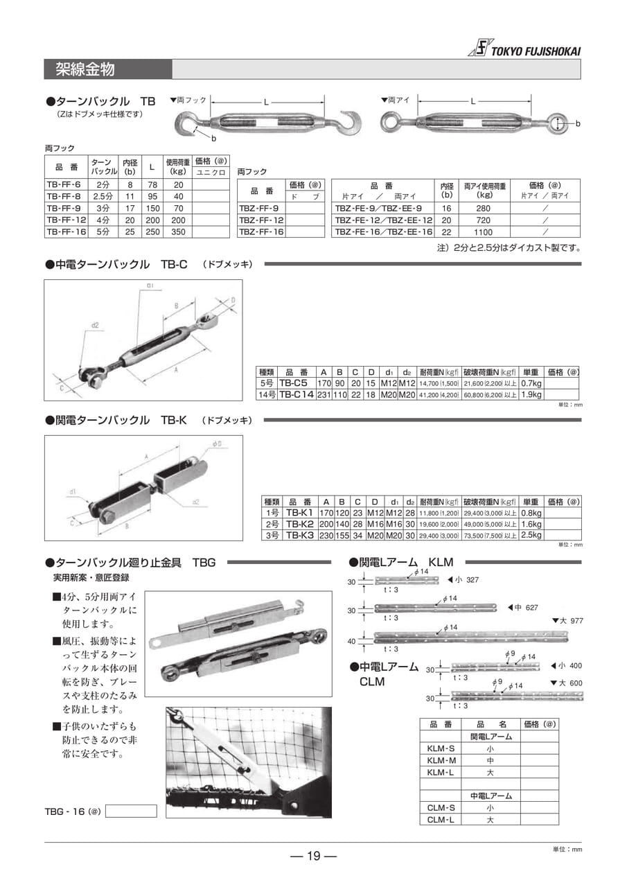 中電ターンバックル 関電ターンバックル(19ページ目)
