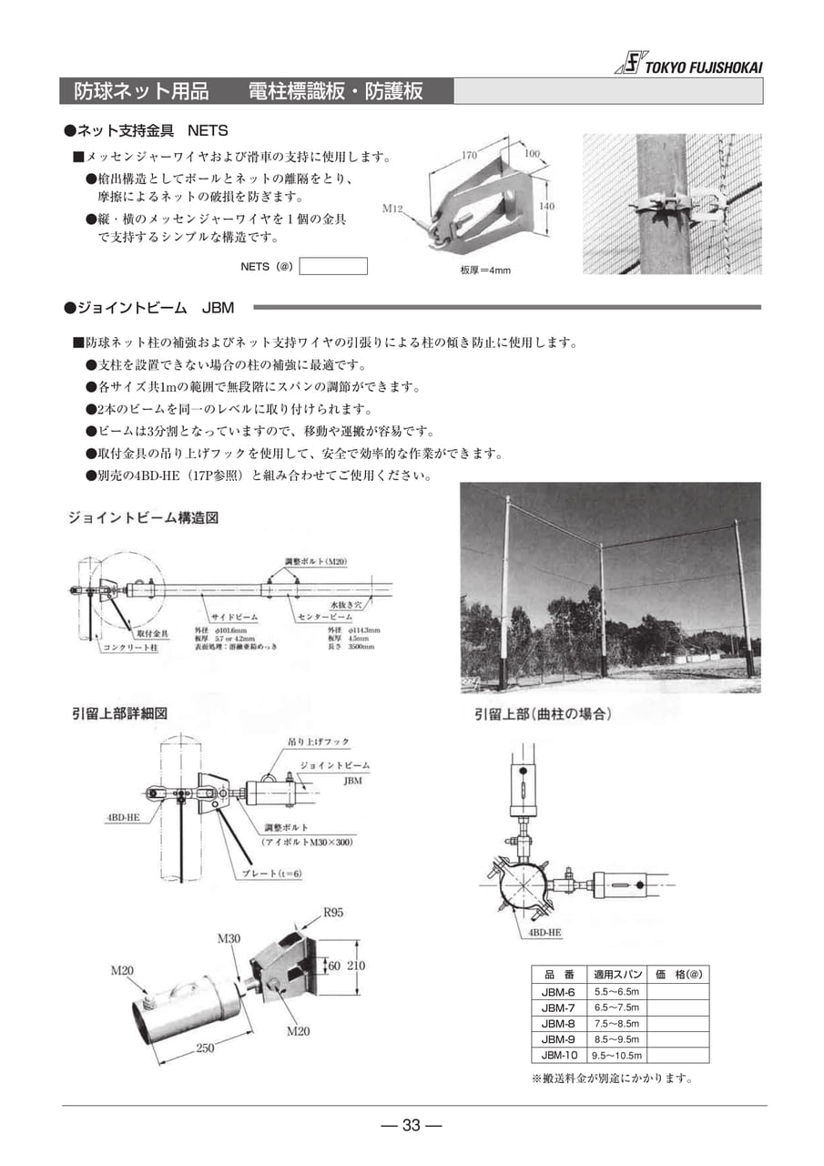 防球ネット用品 電柱標識板・防護板(33ページ目)