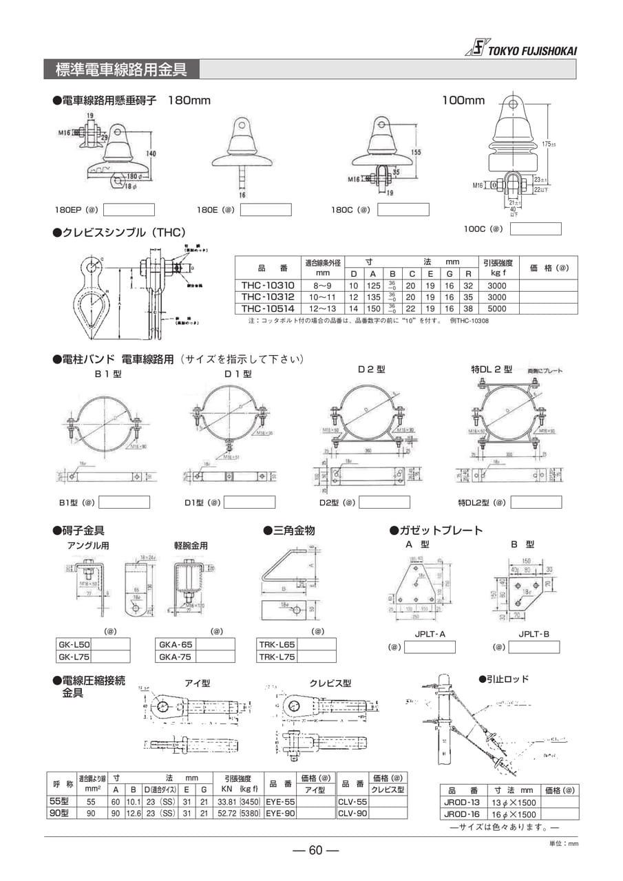 標準電車線路用金具(60ページ目)