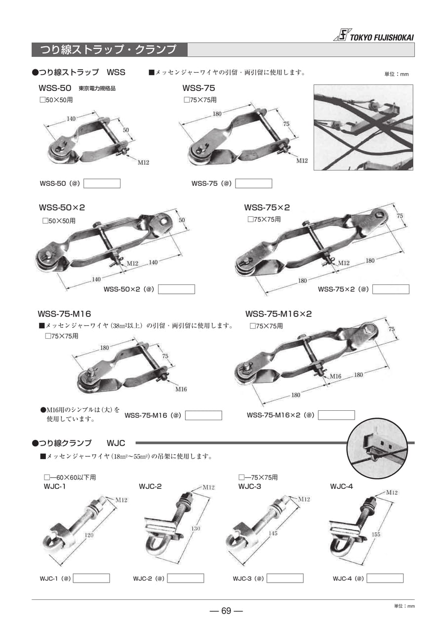 つり線ストラップ・クランプ(69ページ目)