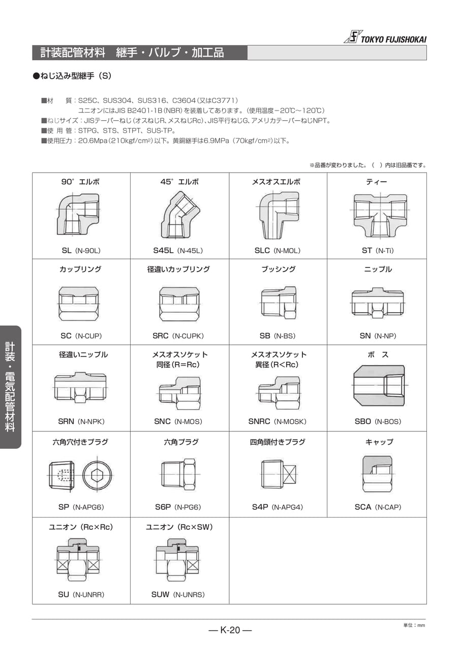 計装配管材料 継手・バルブ・加工品(204ページ目)