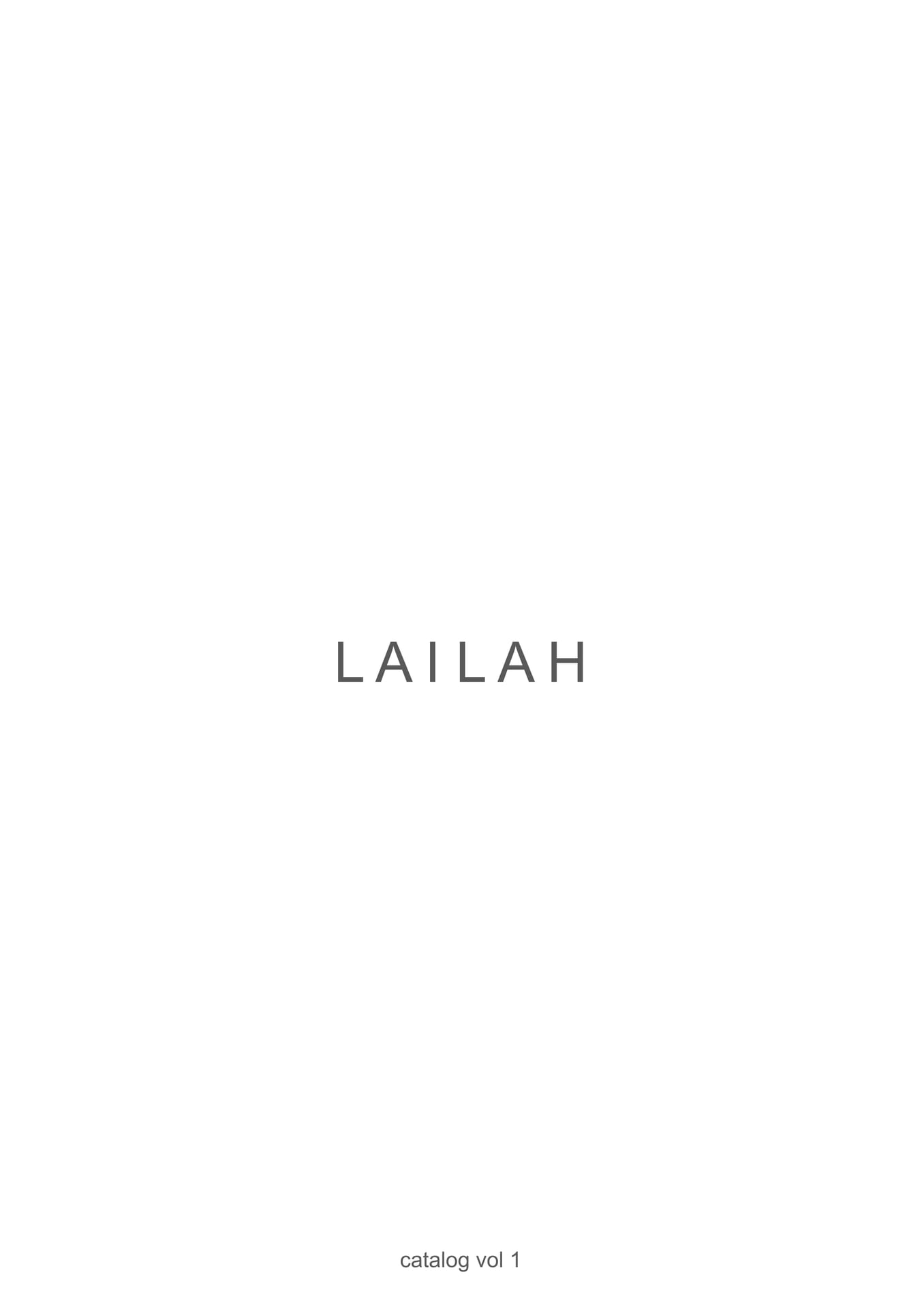 LAILAH catalog vol 1(1ページ目)