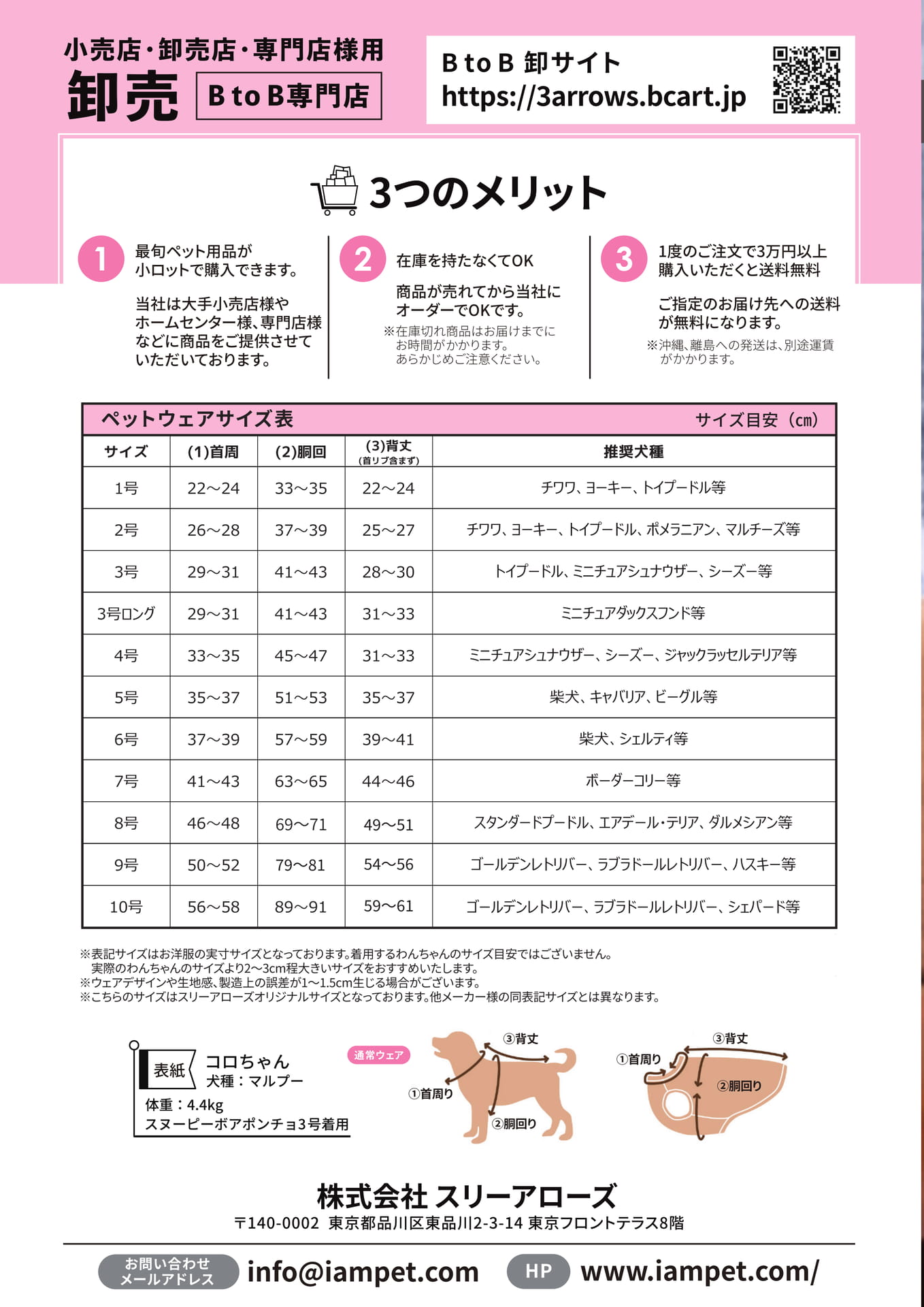 BtoB 卸売・サイズ表(40ページ目)