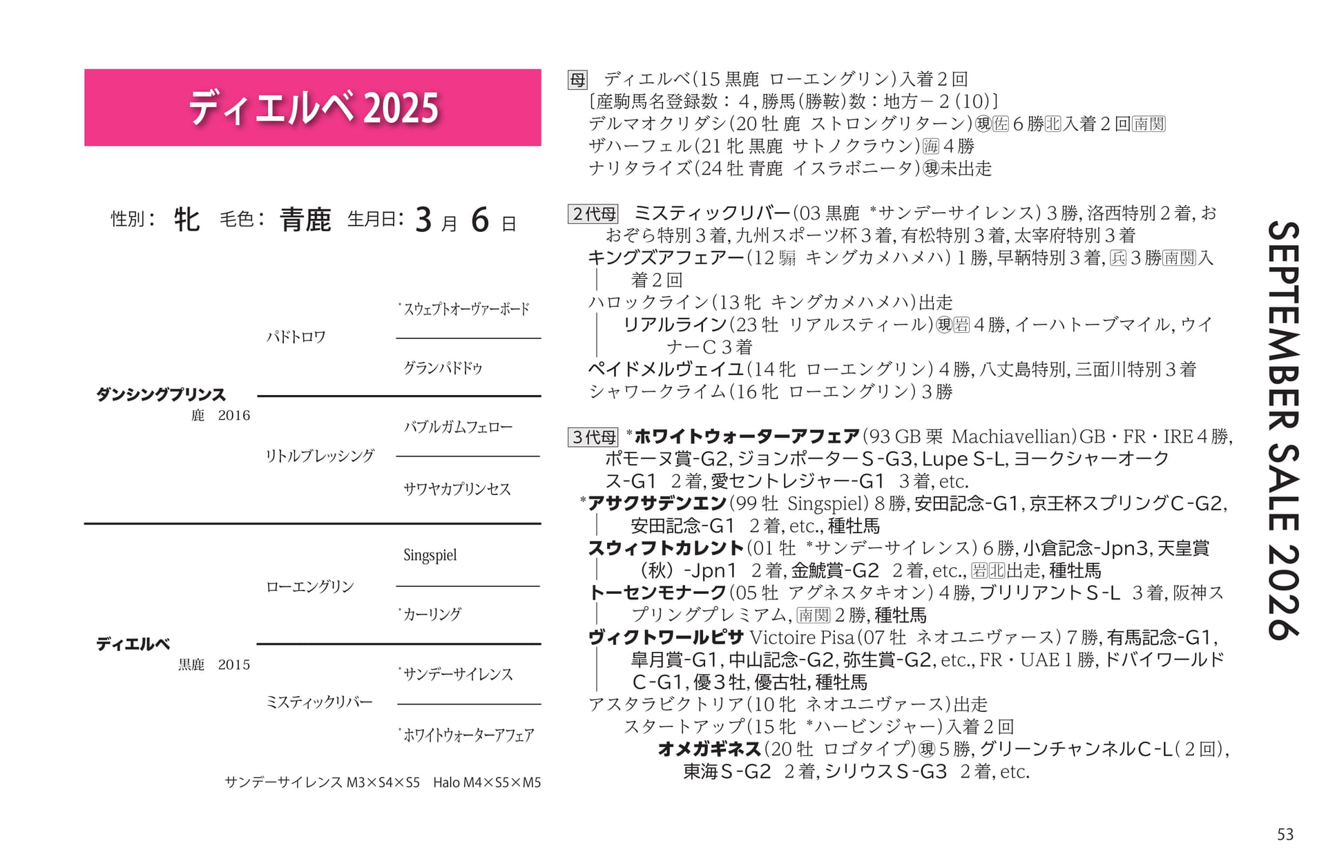 ディエルベ 2025 血統(53ページ目)