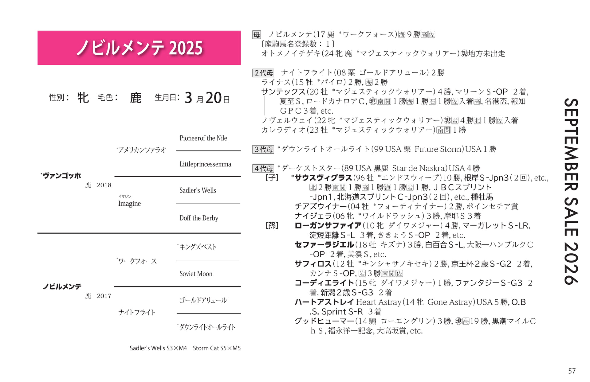 ノビルメンテ 2025 血統(57ページ目)