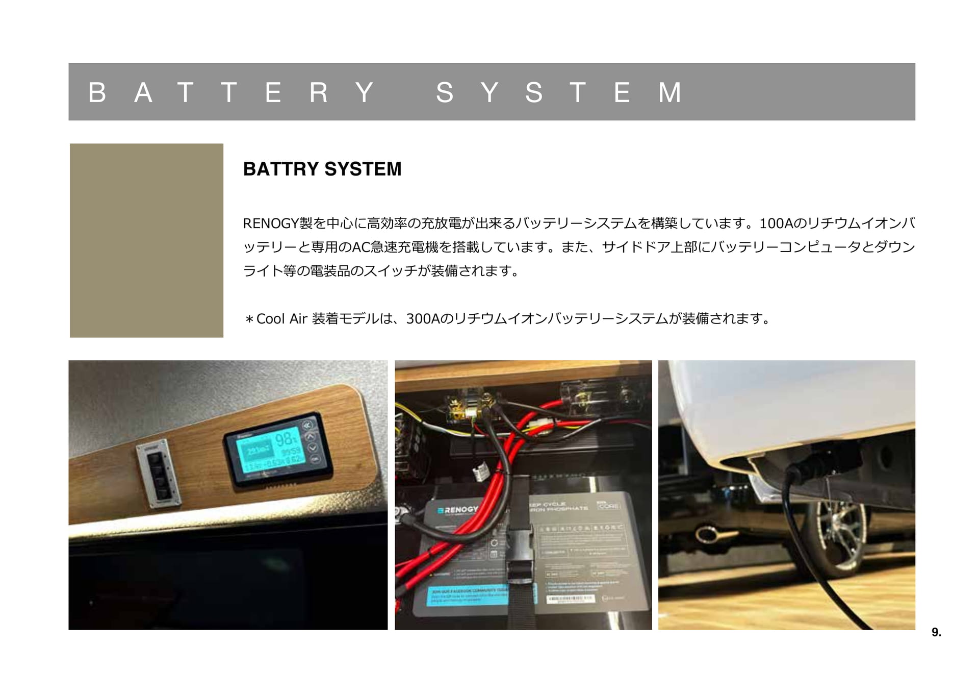 BATTERY SYSTEM(9ページ目)