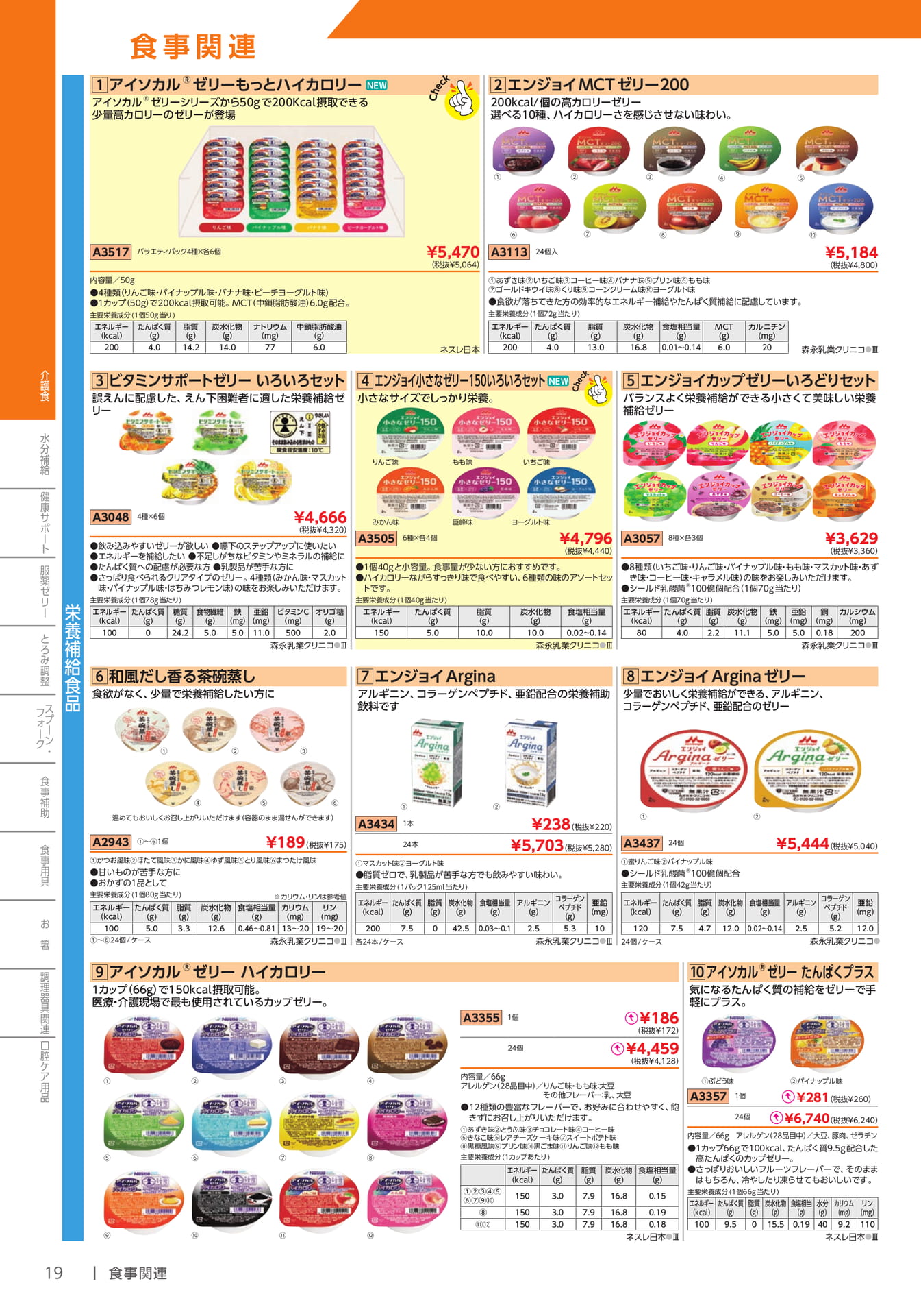 栄養補助食品 ゼリー(20ページ目)