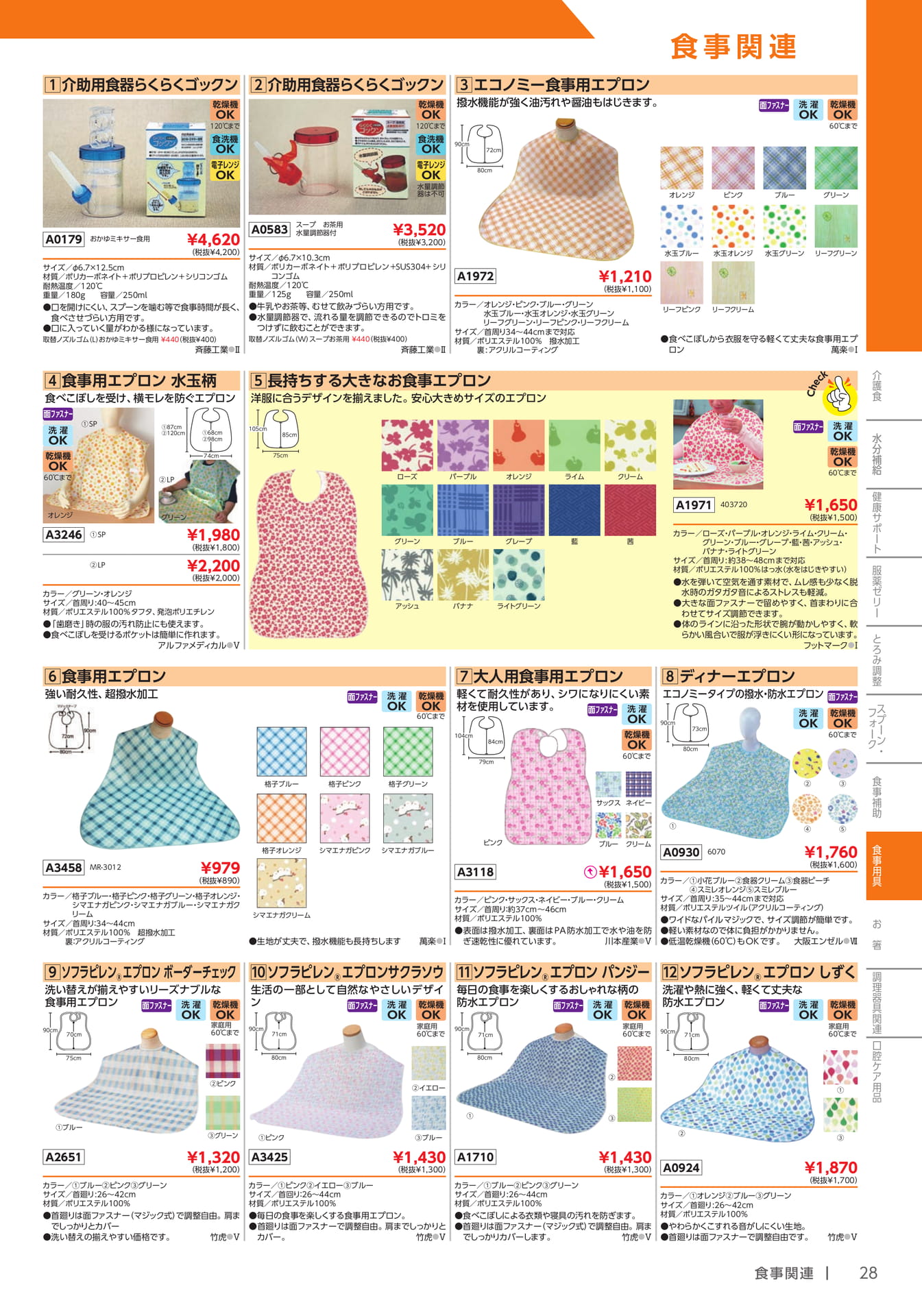介助用食器・食事用エプロン(29ページ目)