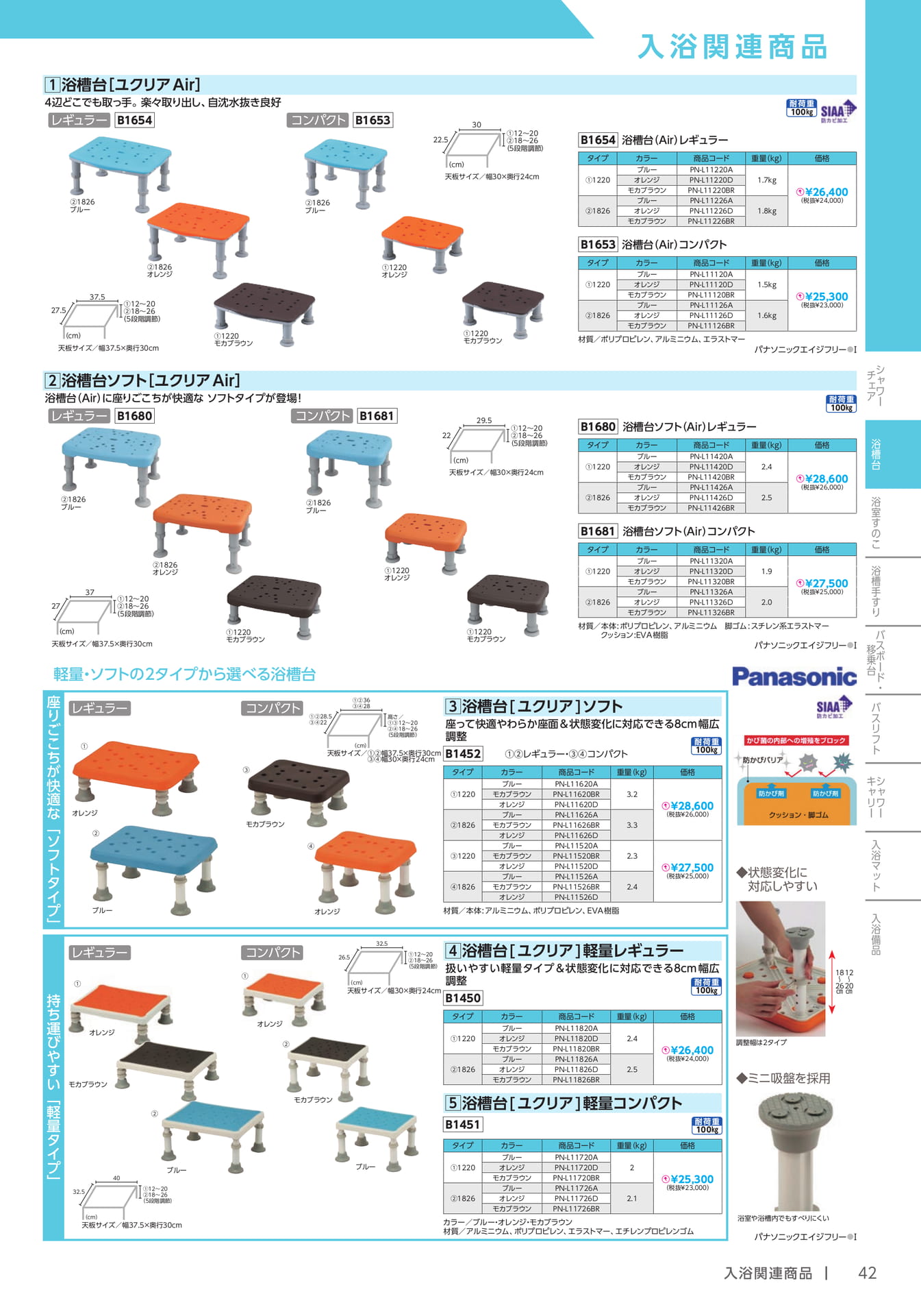 浴槽台 ユクリアAirシリーズ(43ページ目)