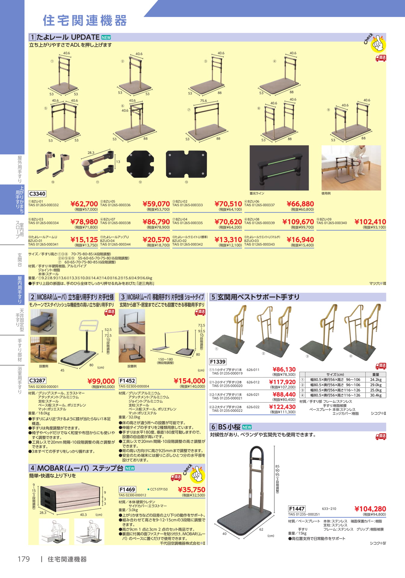 屋内用手すり(180ページ目)