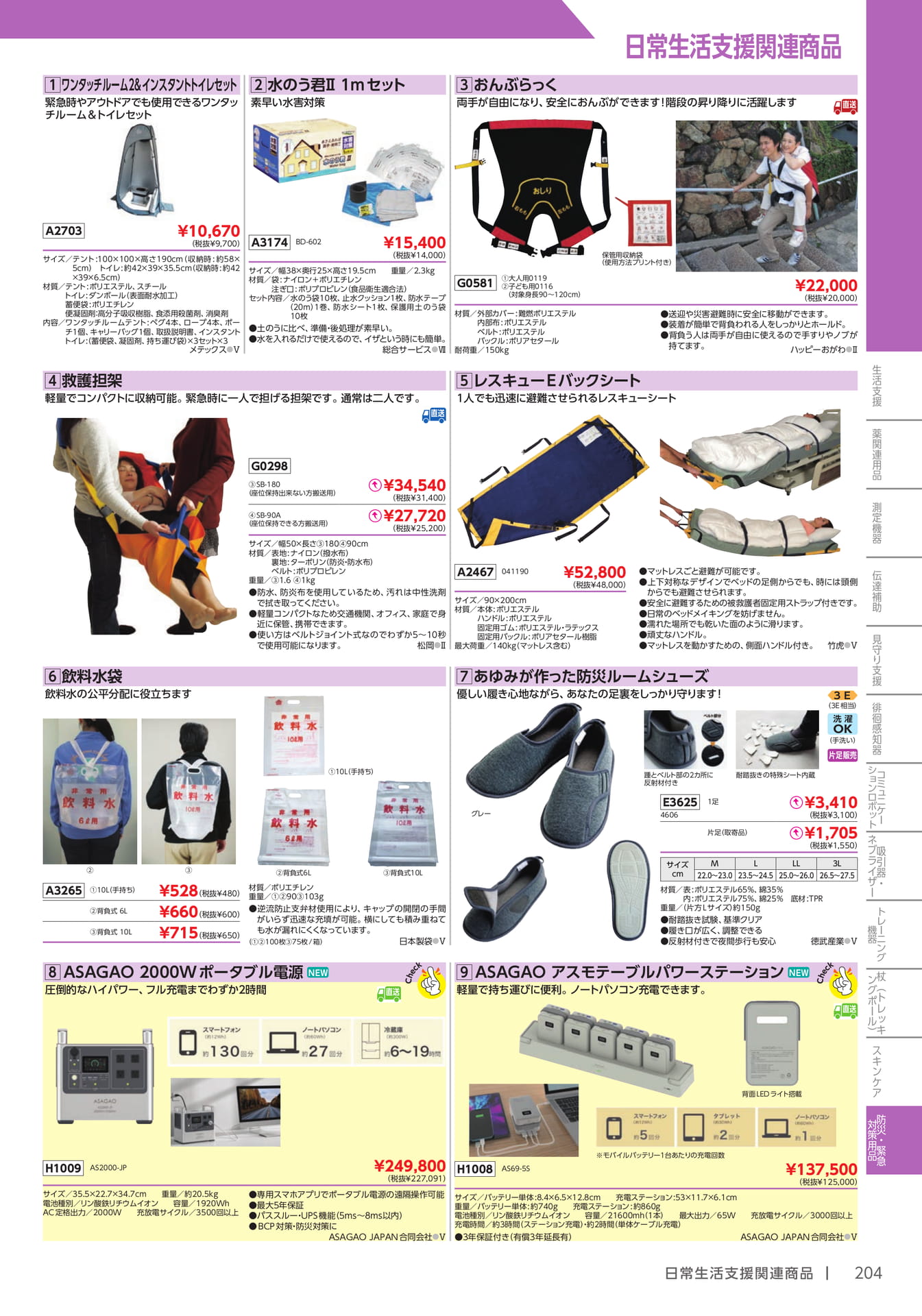 災害対策・救護用品(205ページ目)