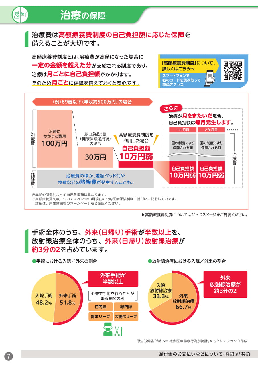 治療の保障と高額療養費制度(8ページ目)