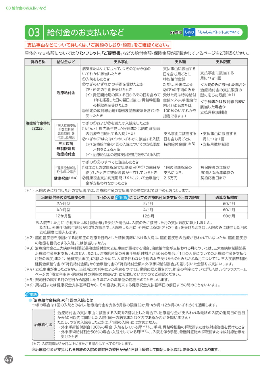 給付金のお支払い(治療給付金)(48ページ目)