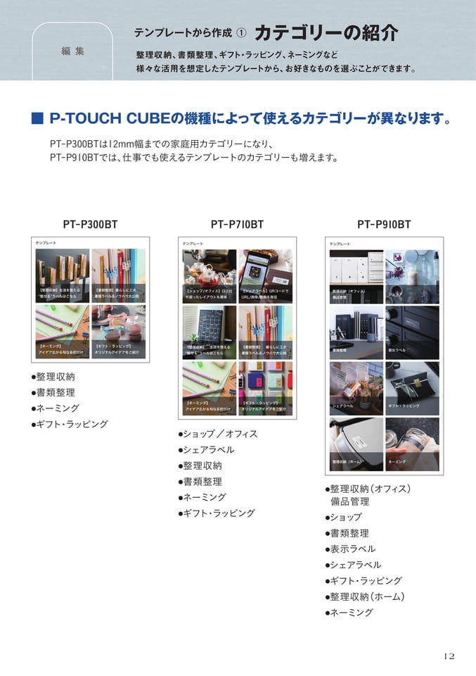 【テンプレートから作成①】カテゴリーの紹介1/2（14ページ目）