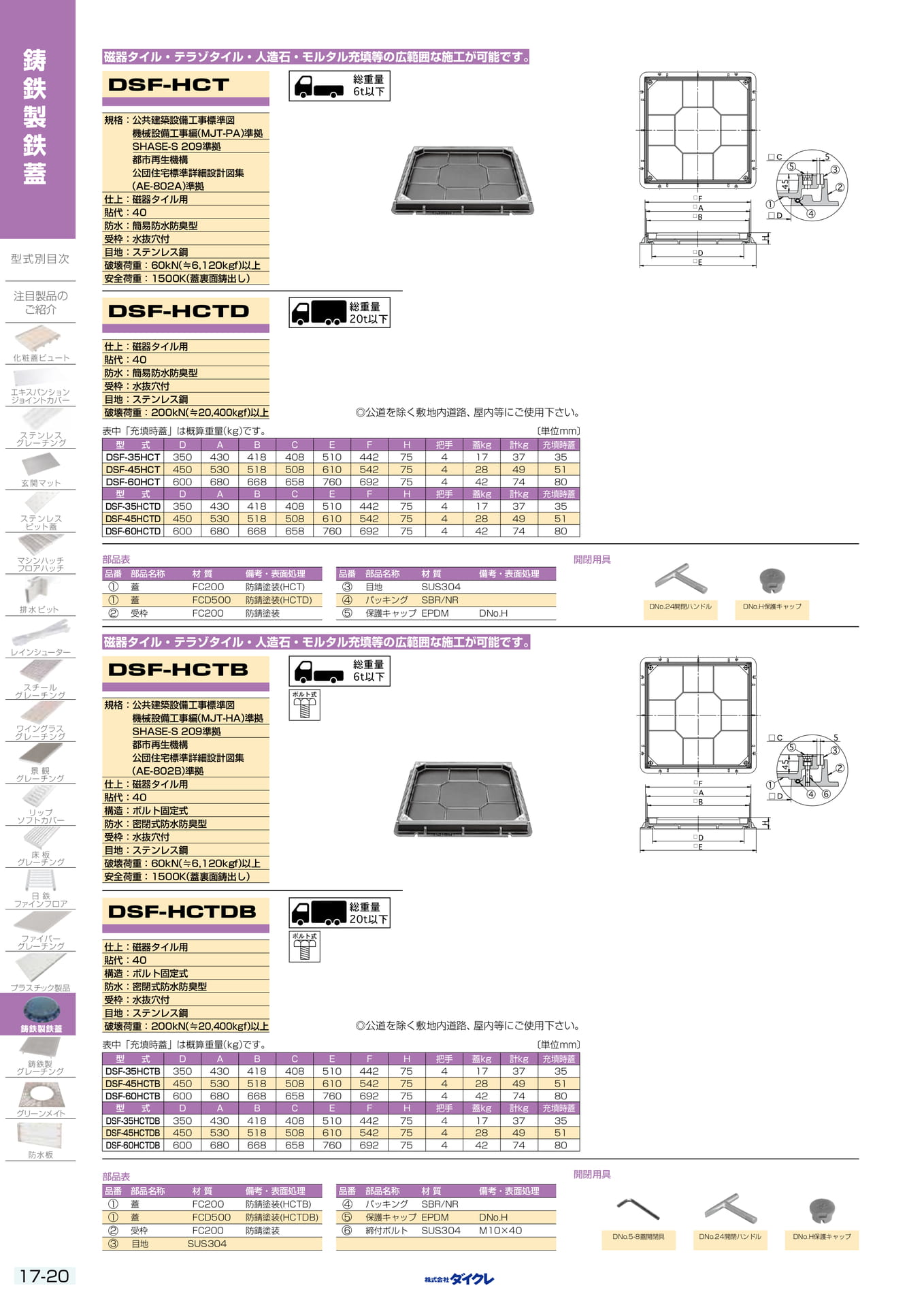 17-20 化粧用鉄蓋(426ページ目)