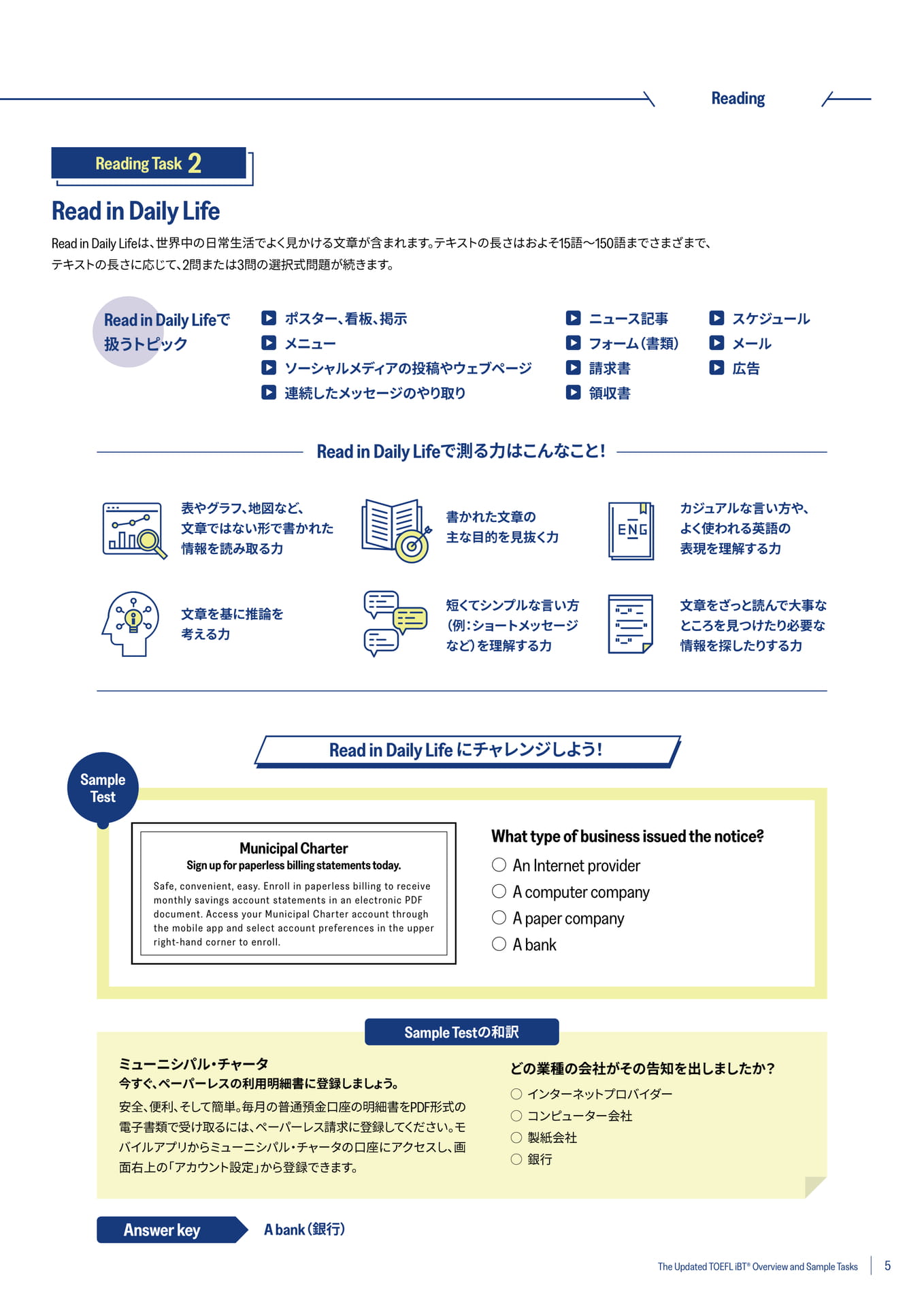 Reading(Read in Daily Life)(5ページ目)