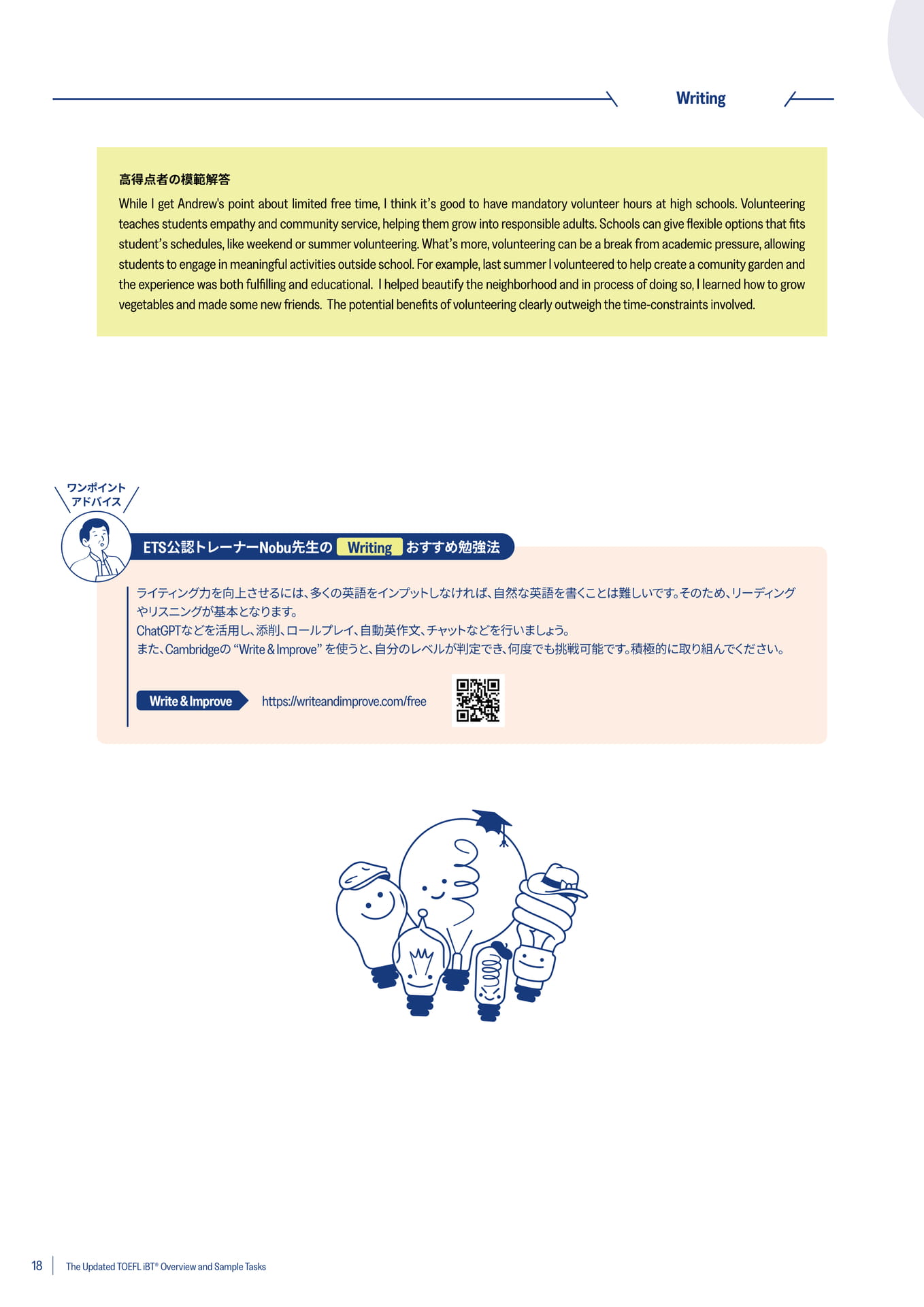 Writing(Write for an Academic Discussion)(18ページ目)