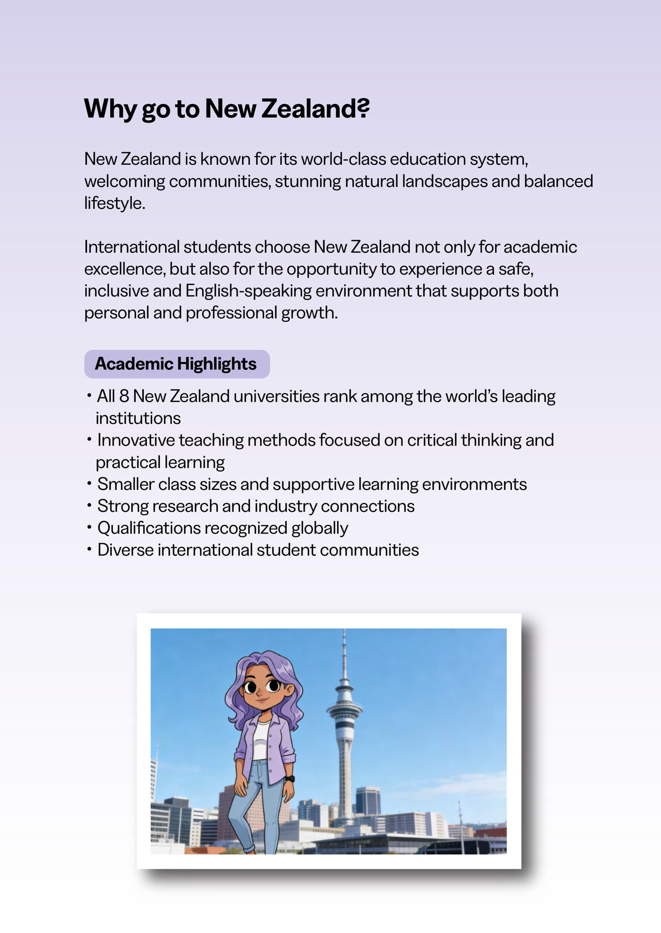 Why go to New Zealand?(19ページ目)