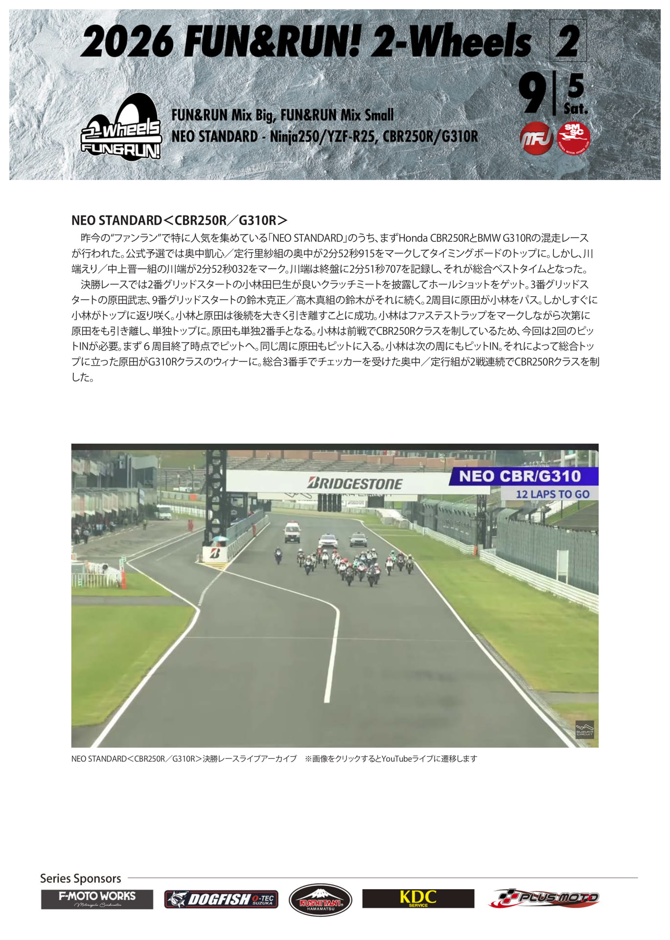 CBR250R / G310R 決勝レポート(24ページ目)