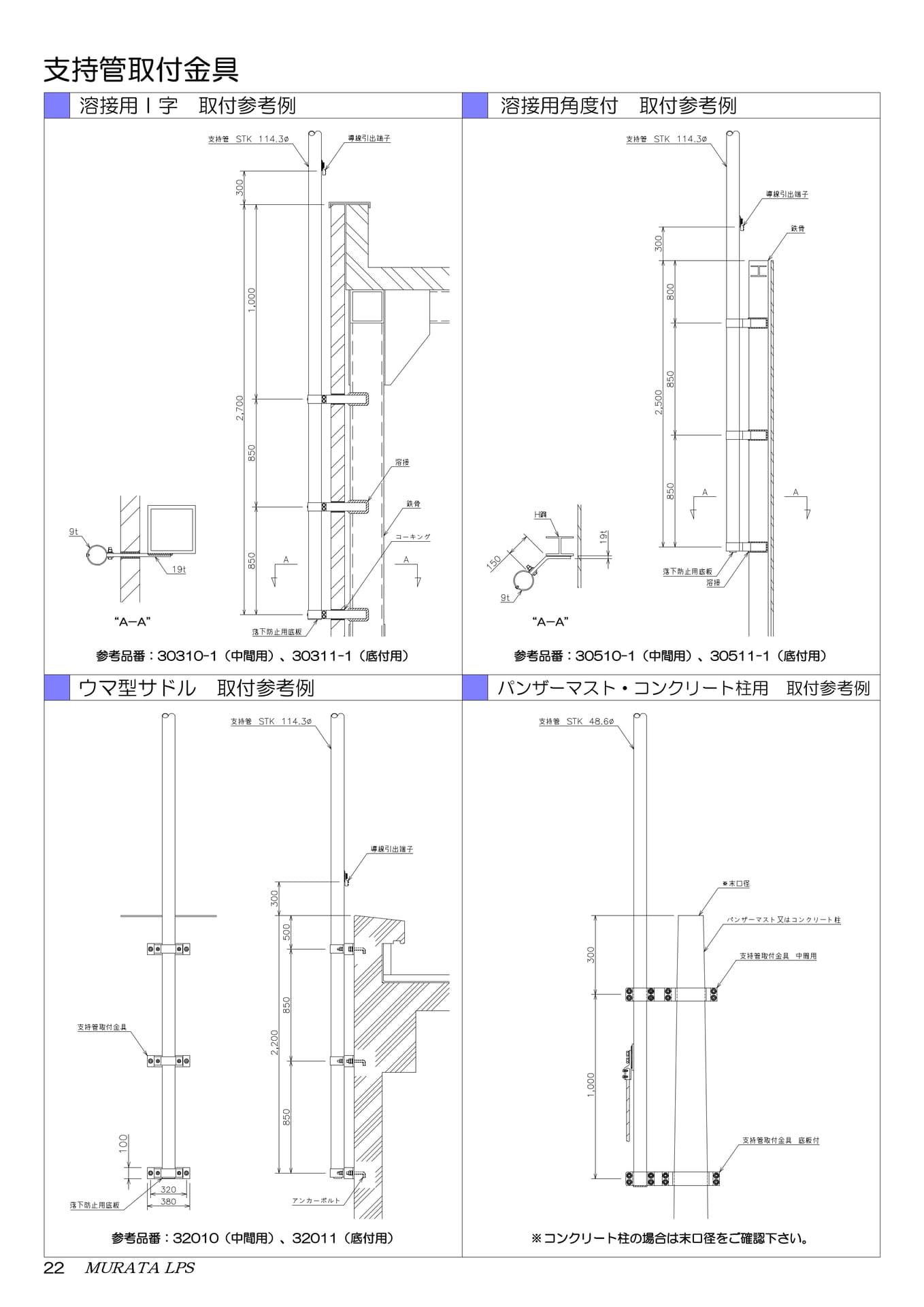 取付金具取付参考例（24ページ目）