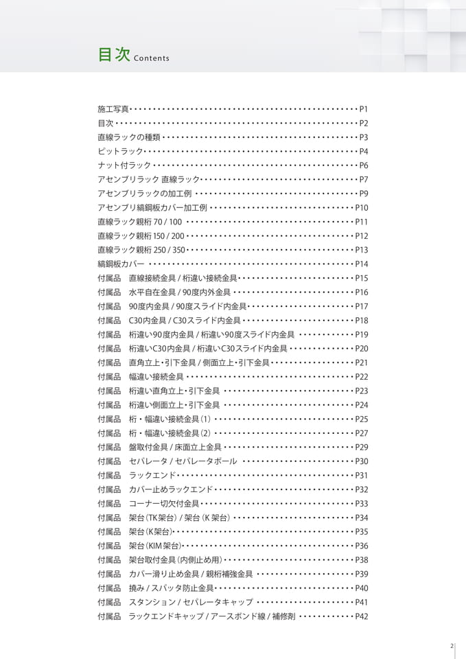 目次（3ページ目）
