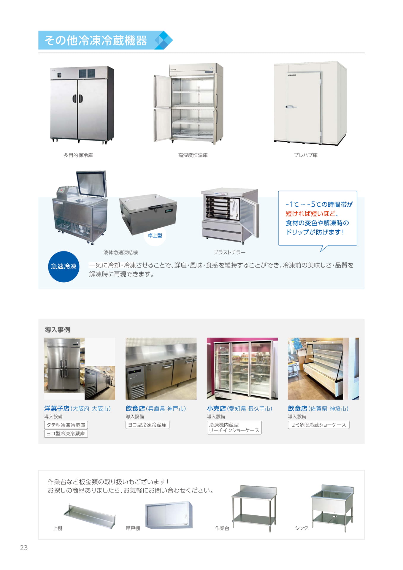 その他冷凍冷蔵機器・板金類（24ページ目）