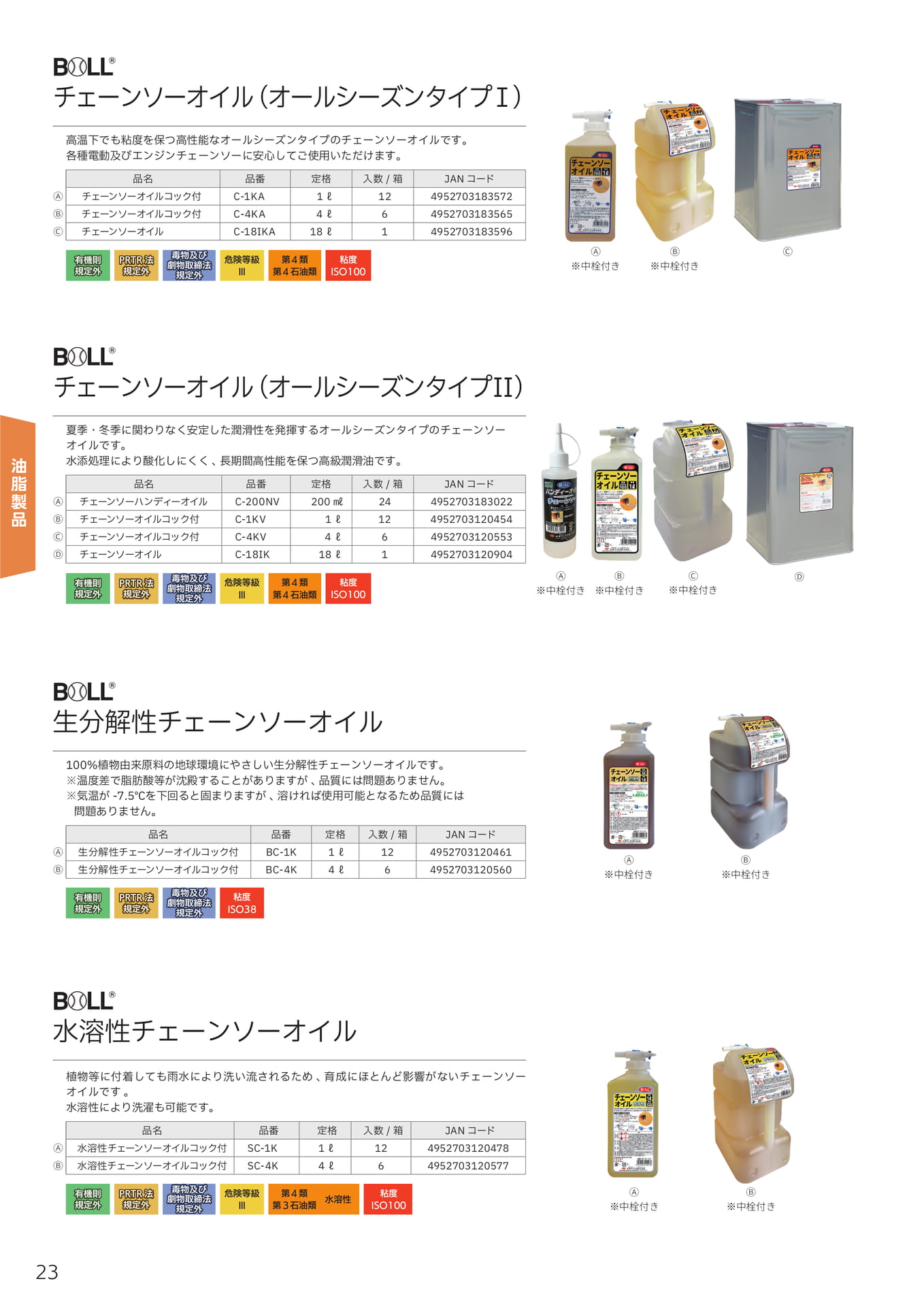 油脂製品(24ページ目)