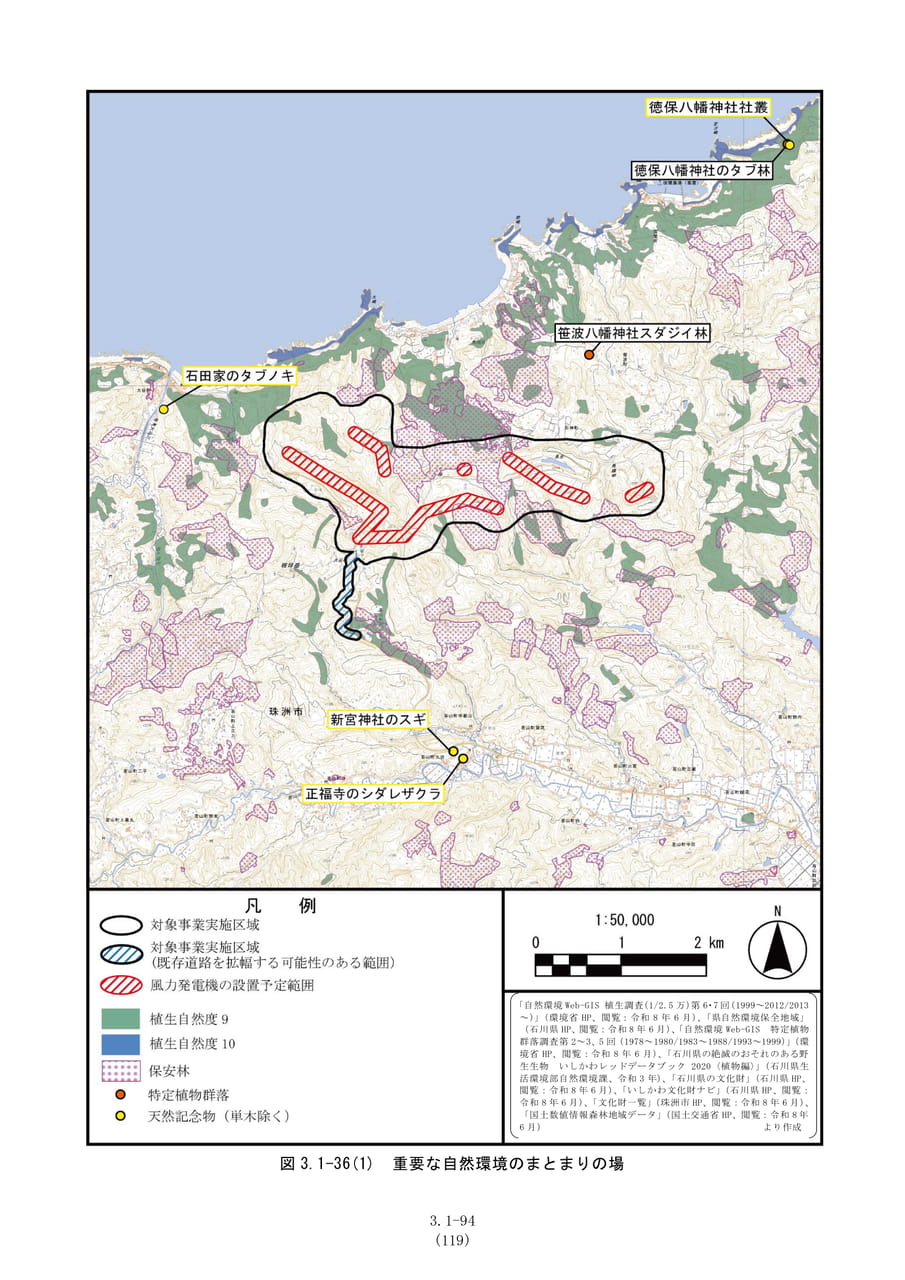 重要な自然環境のまとまりの場(1)（126ページ目）