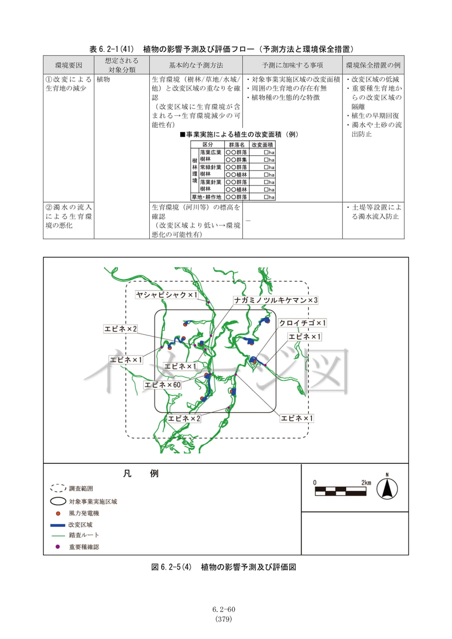 影響予測と環境保全措置（植物）（386ページ目）
