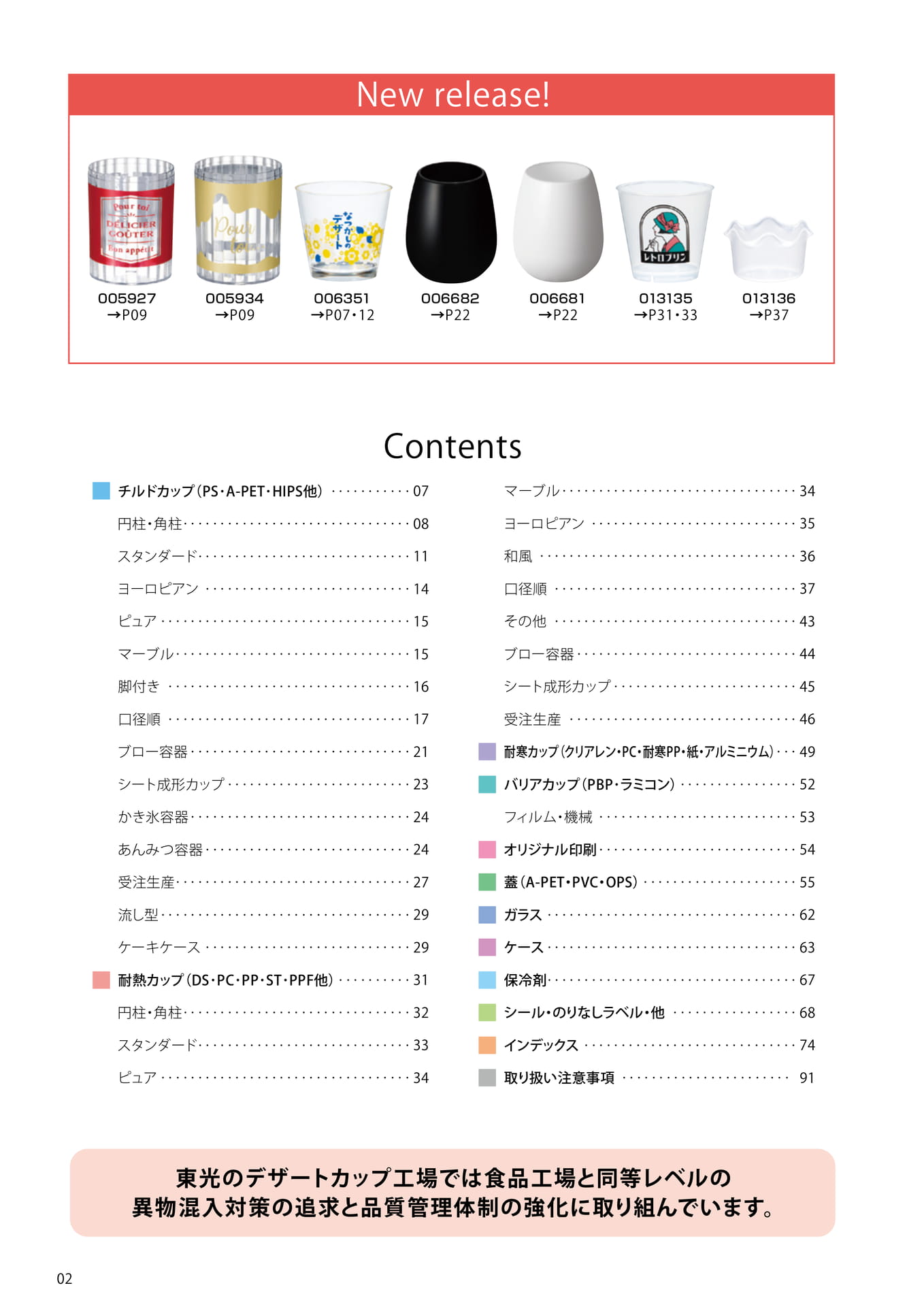 目次・新商品一覧(8ページ目)