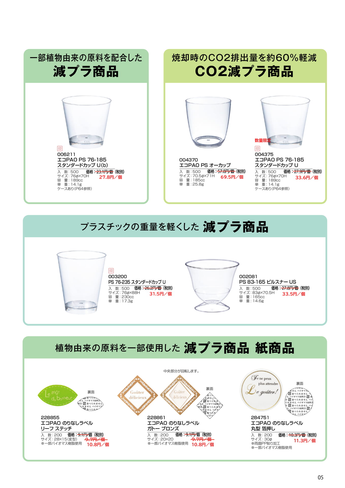 エコパッケージ・減プラ商品(11ページ目)