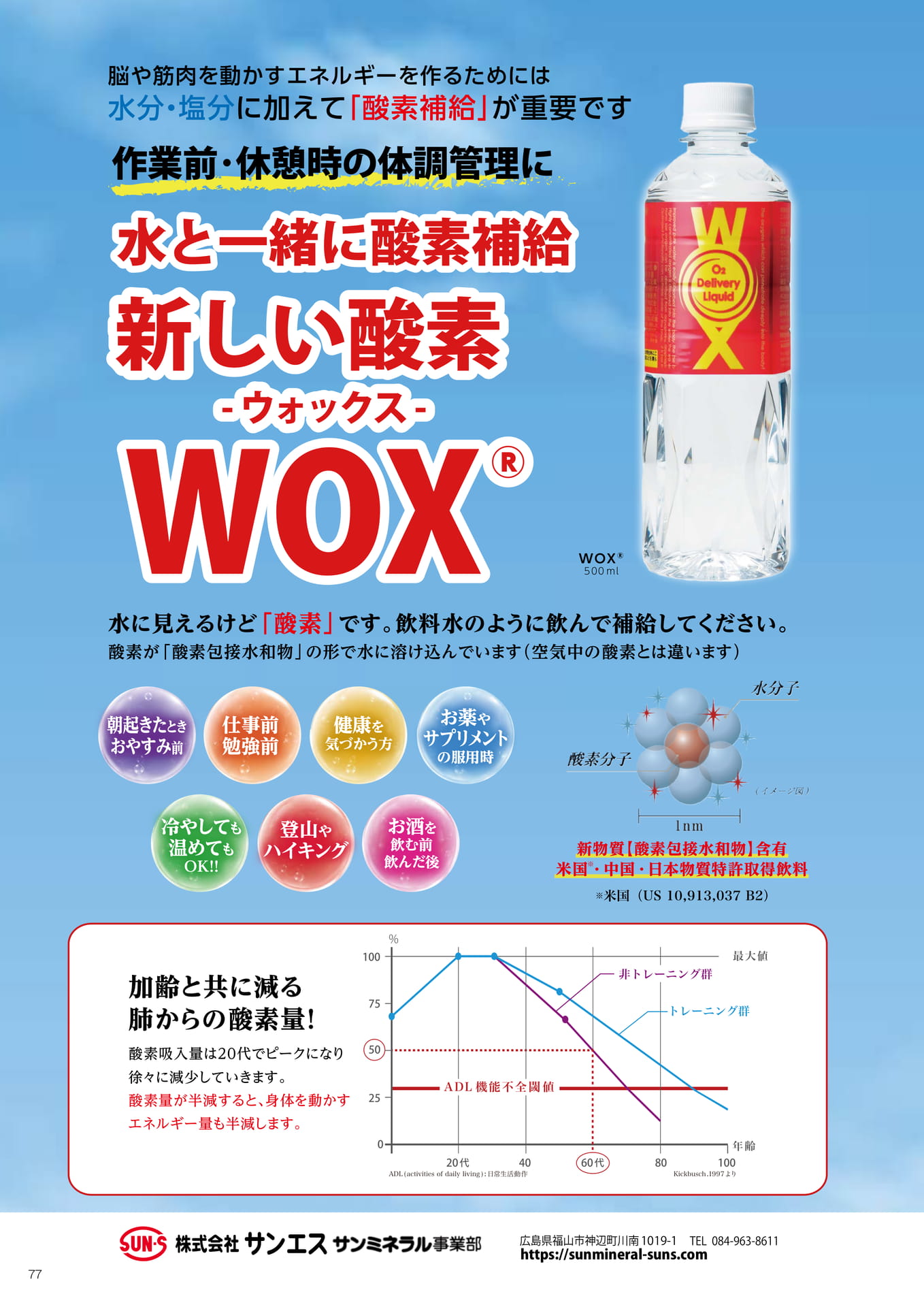 酸素補給水 WOX(78ページ目)