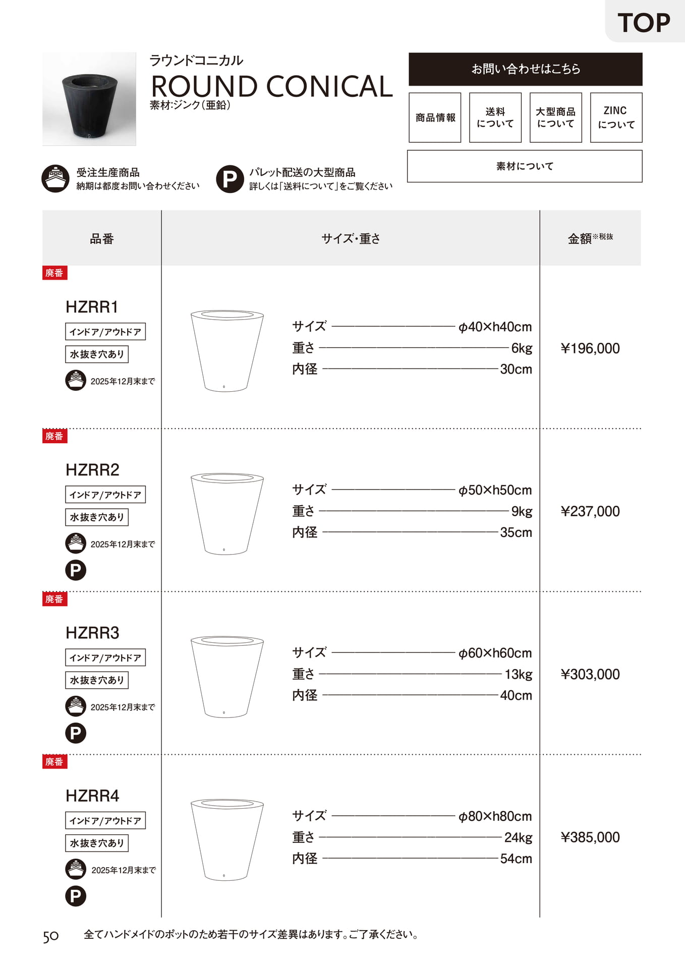ROUND CONICAL（50ページ目）