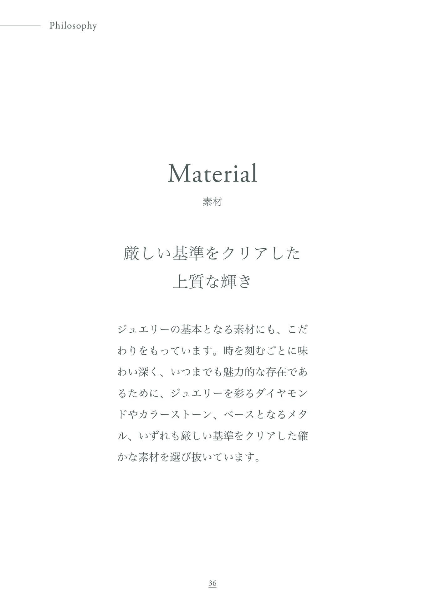 Philosophy / Material（36ページ目）