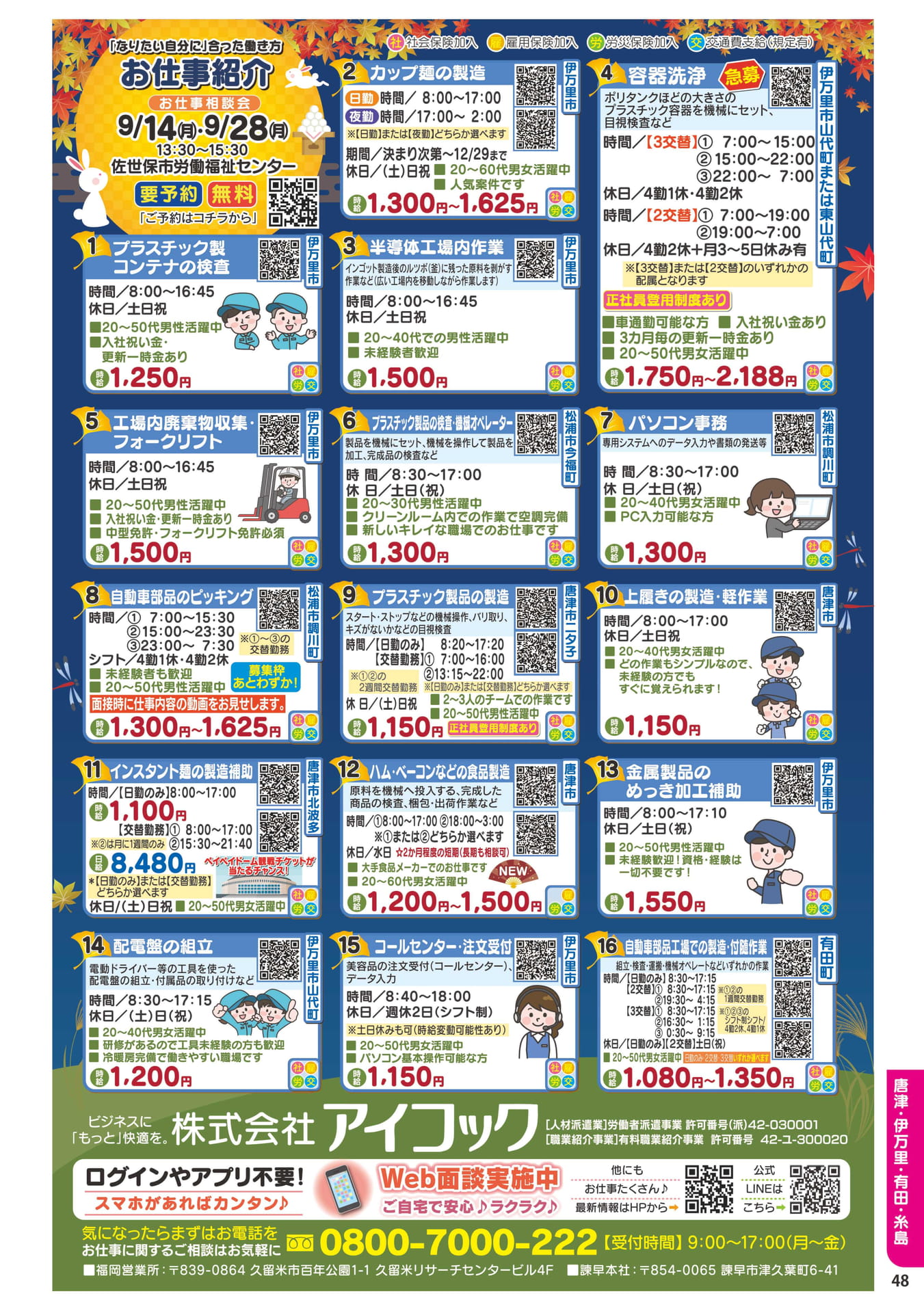 食品製造・検査スタッフ募集(49ページ目)