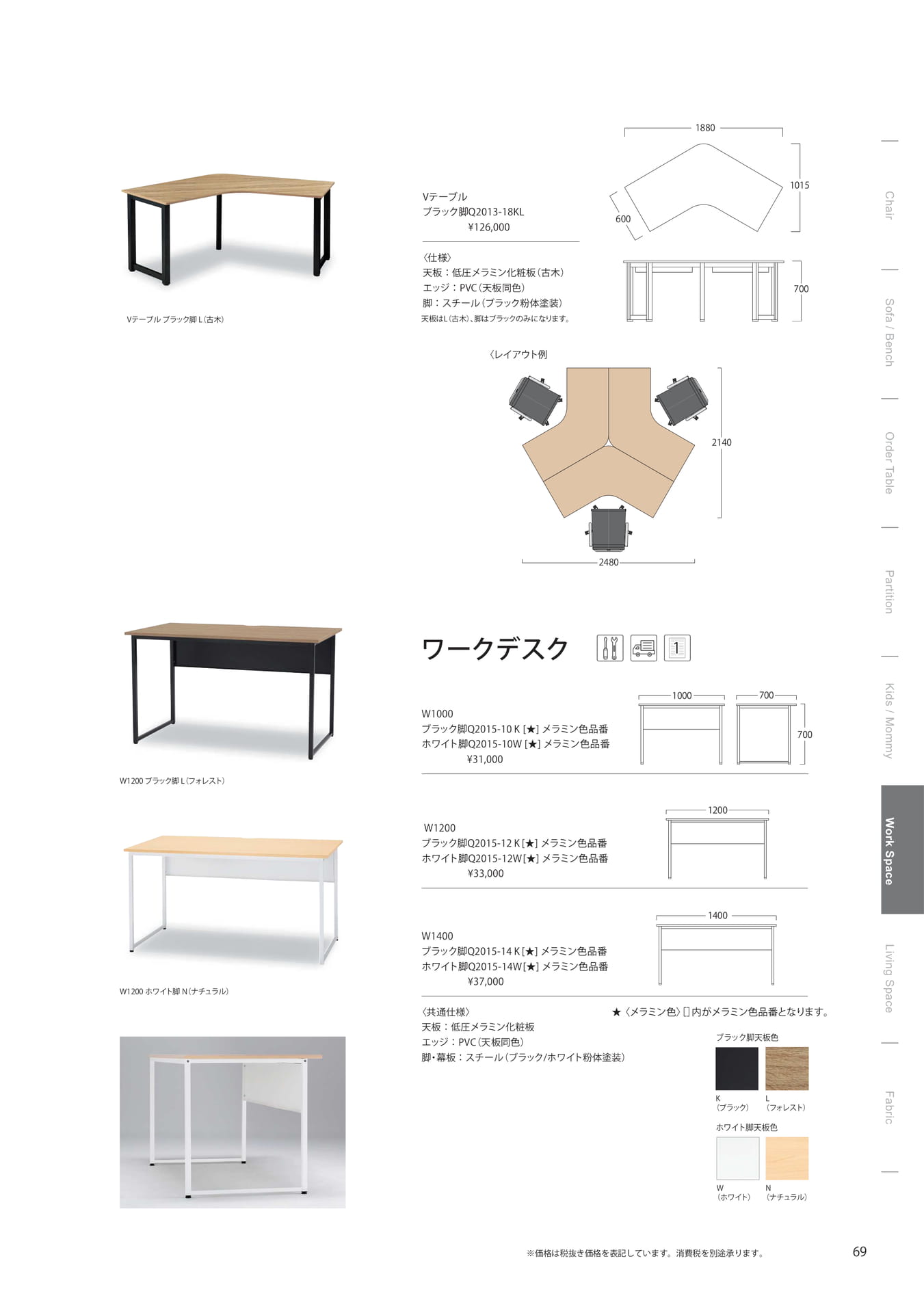 ワークデスク（71ページ目）