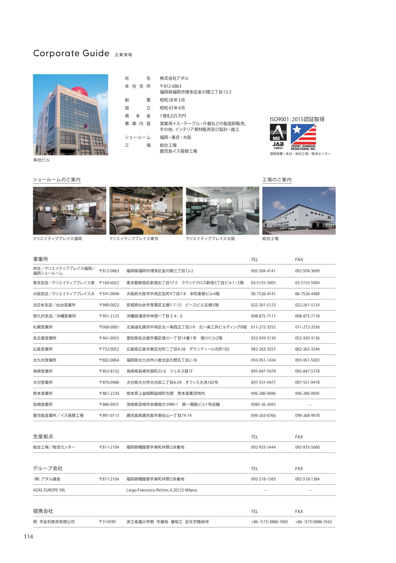 企業情報（116ページ目）