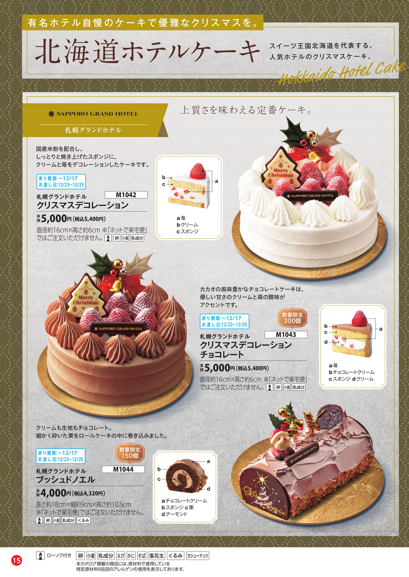 札幌グランドホテルのクリスマスケーキ（16ページ目）