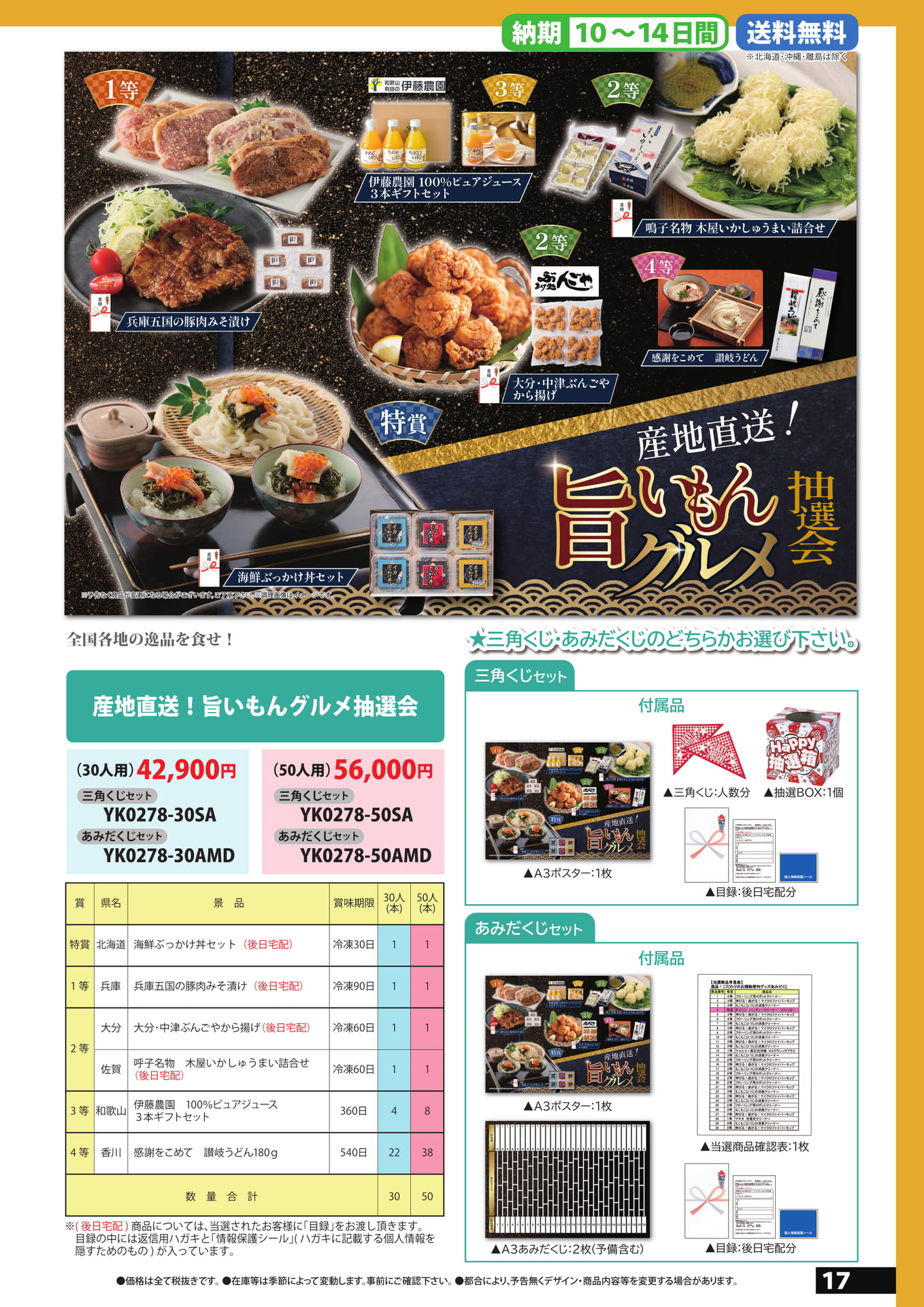 産直グルメ抽選会（17ページ目）