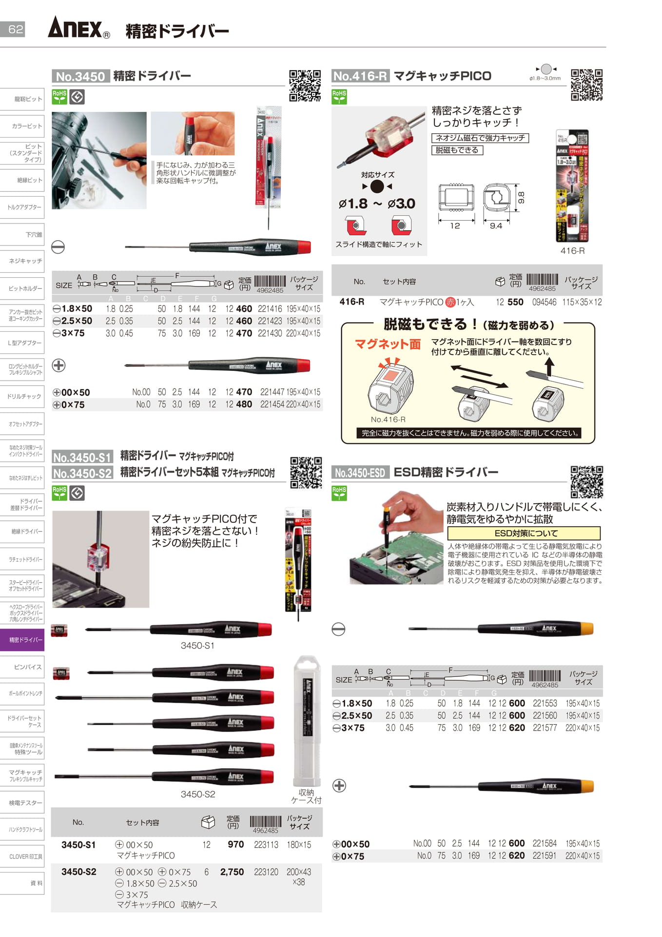精密ドライバー			（64ページ目）