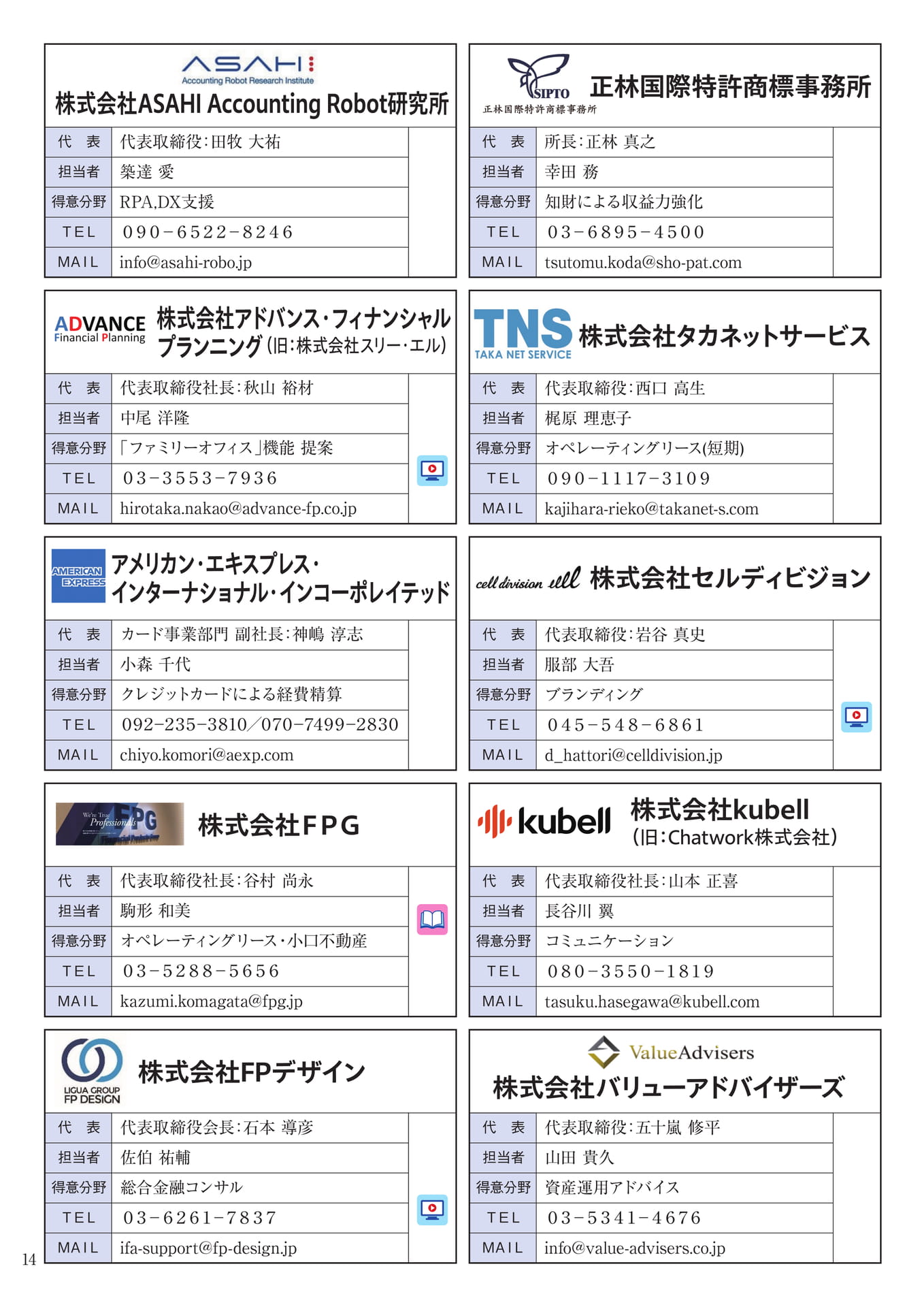 賛助会員一覧_3（14ページ目）