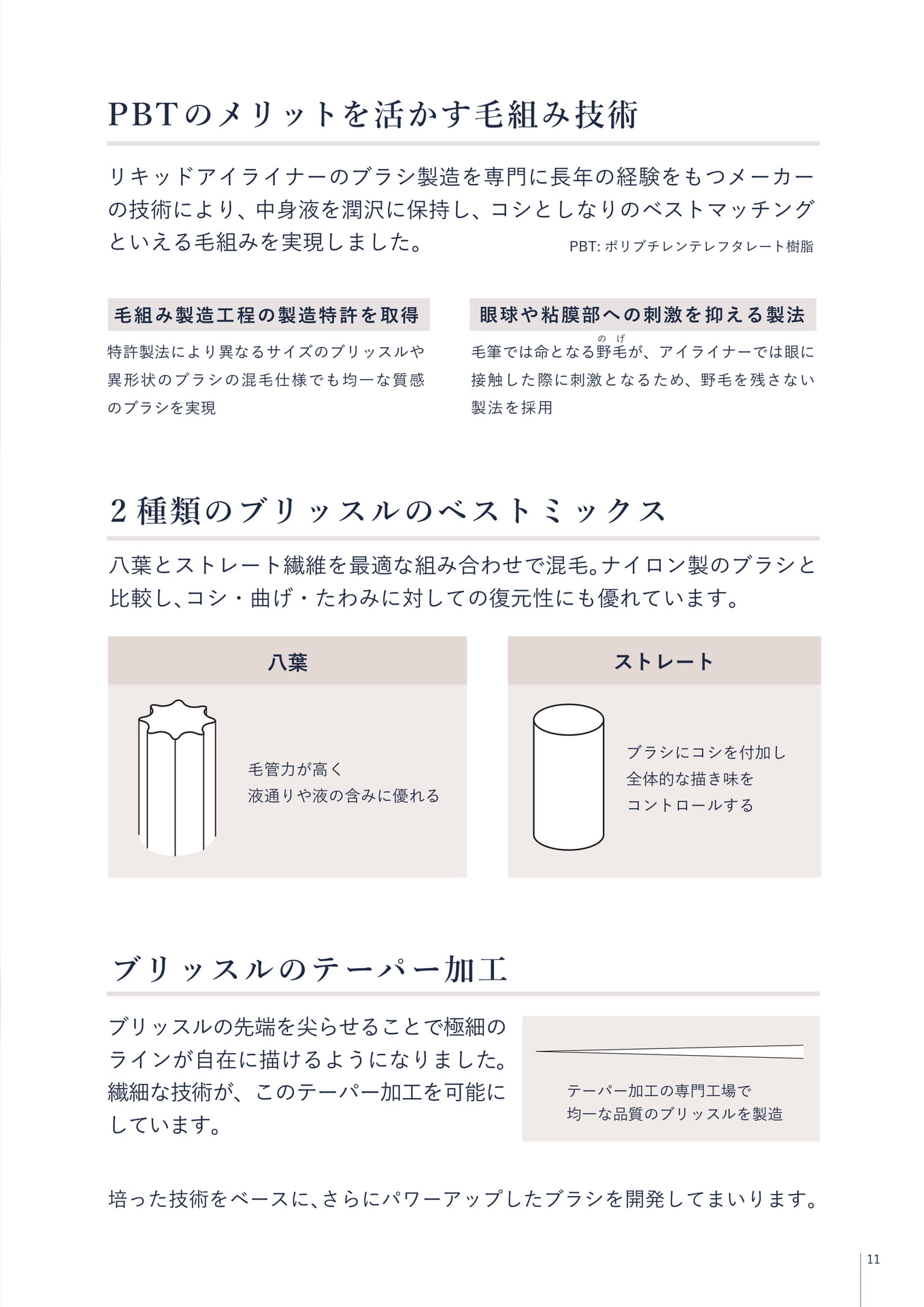 ブラシの特性(11ページ目)