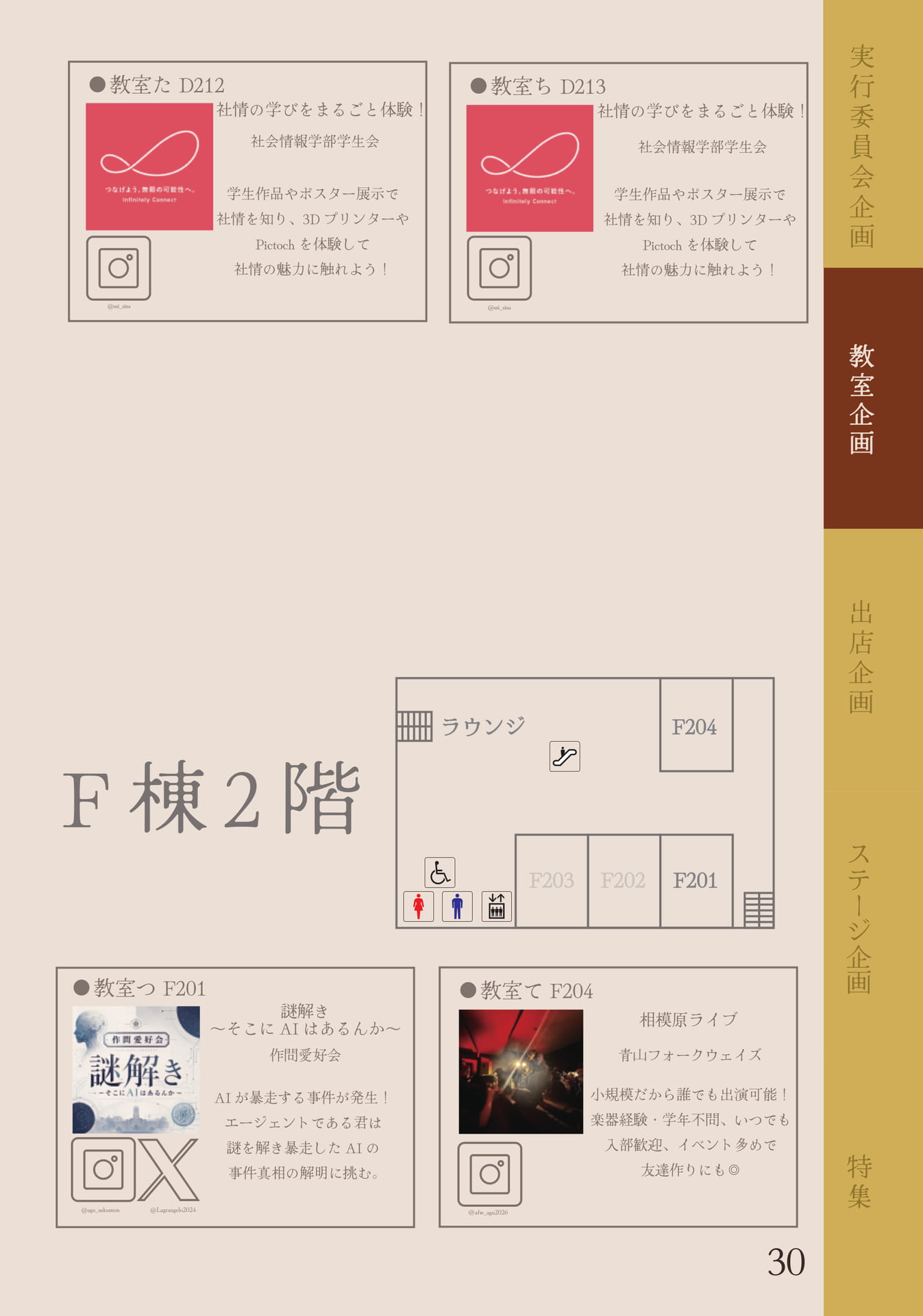 教室企画 (F 棟 2 階)（31ページ目）