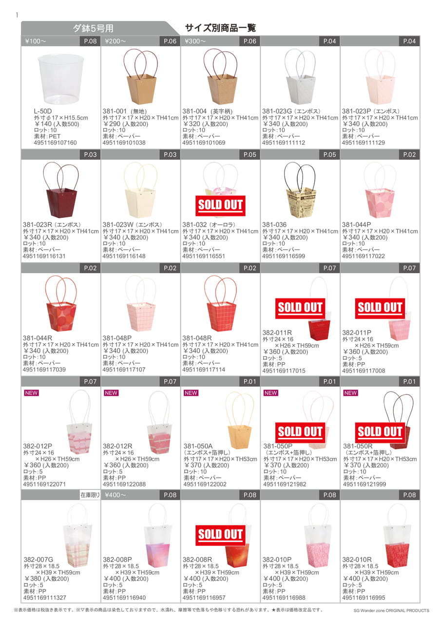ダ鉢 5号用（2ページ目）