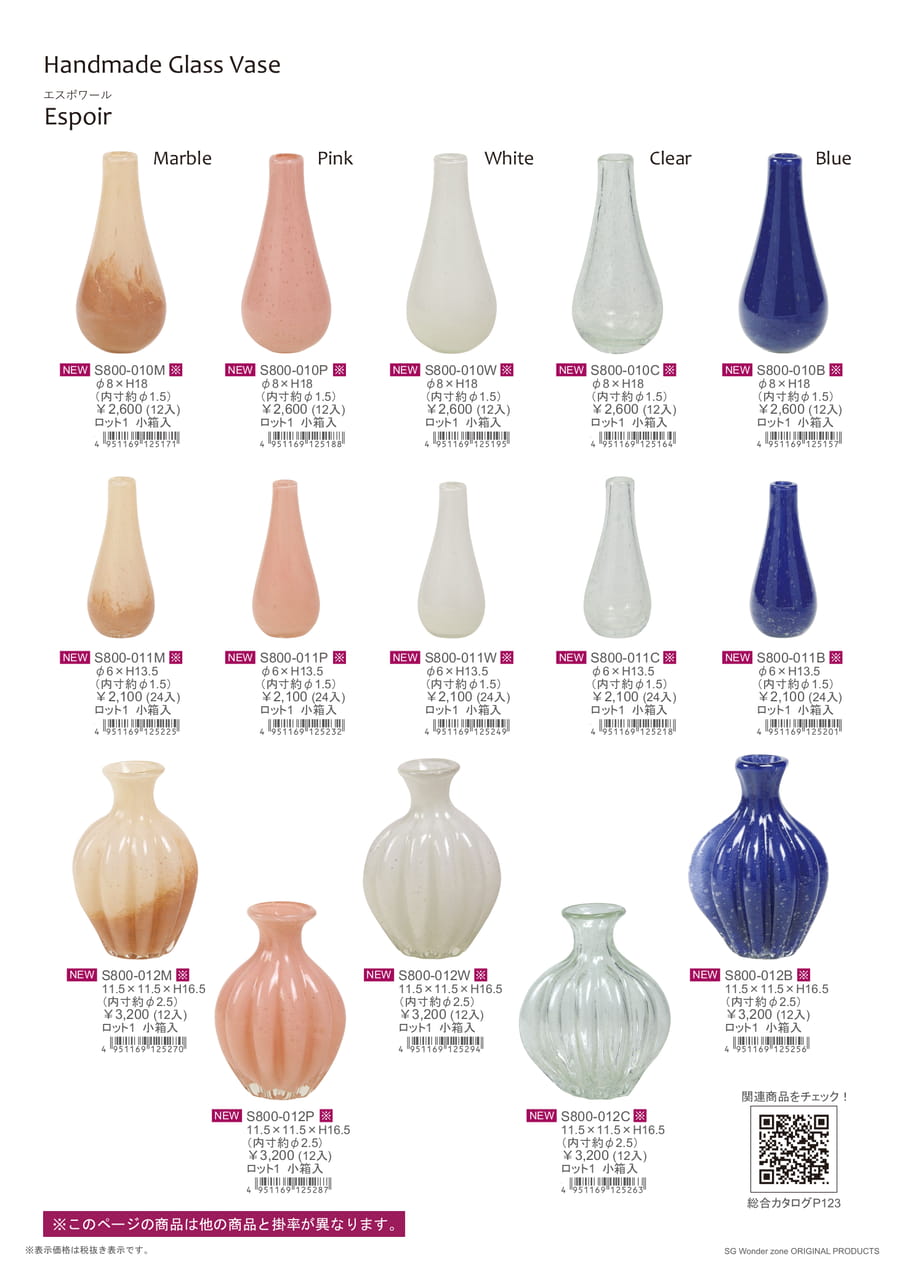 Handmade Glass Vase（1ページ目）