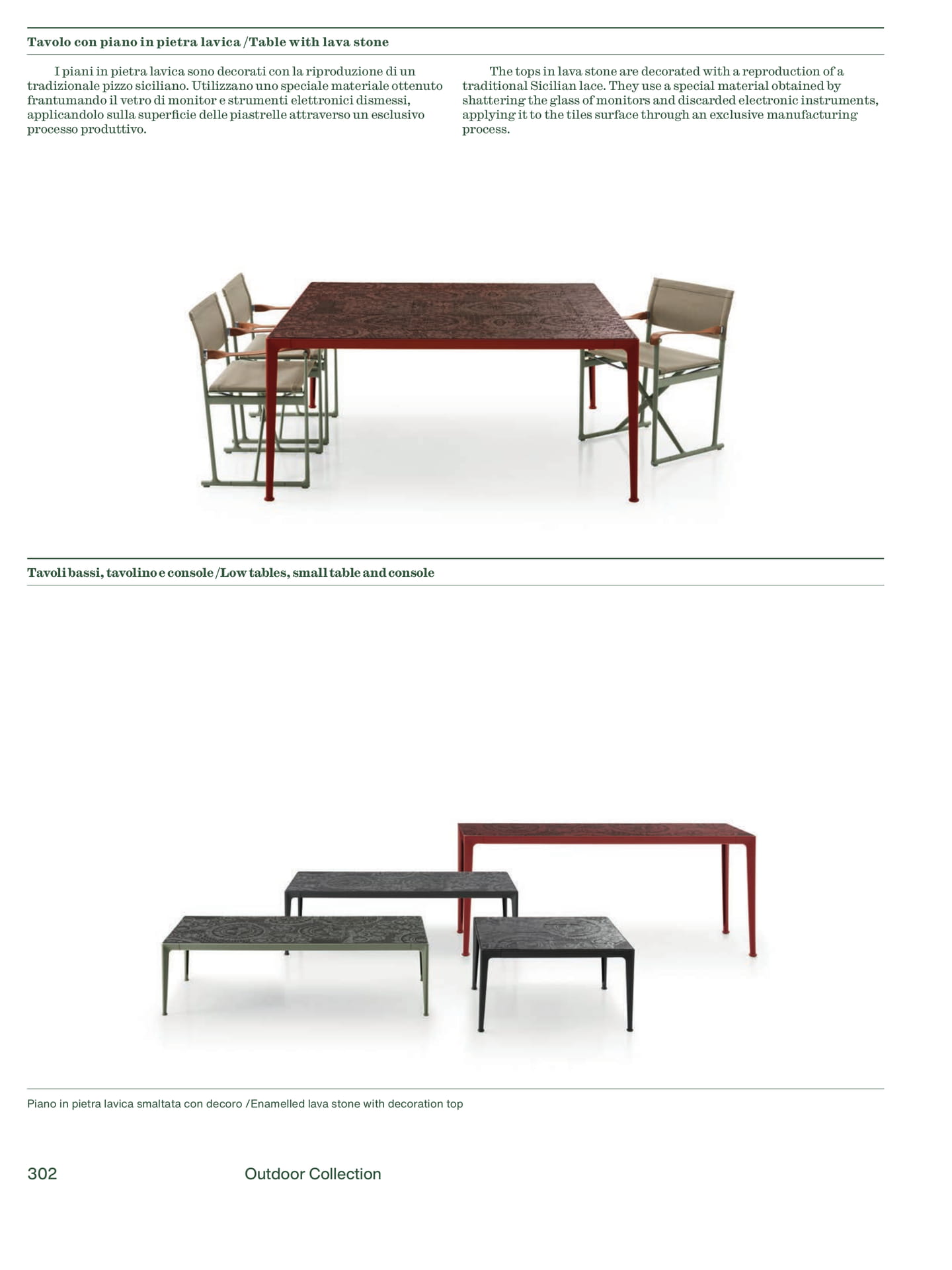 Tavoli bassi, tavolino e console（304ページ目）
