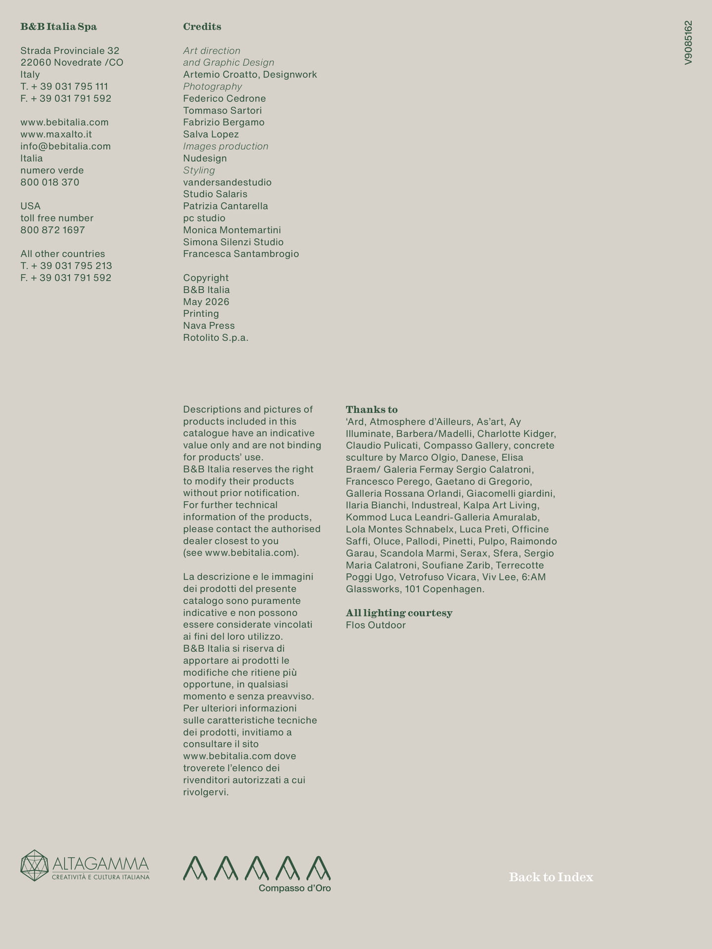 Informazioni e Credits（578ページ目）