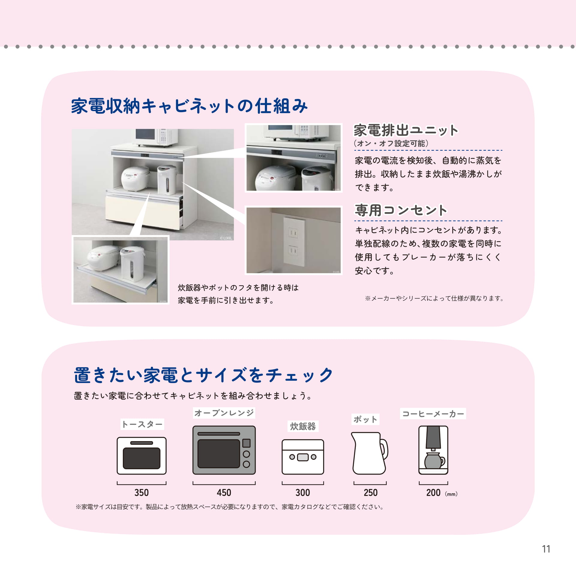 家電収納キャビネットの仕組み（11ページ目）